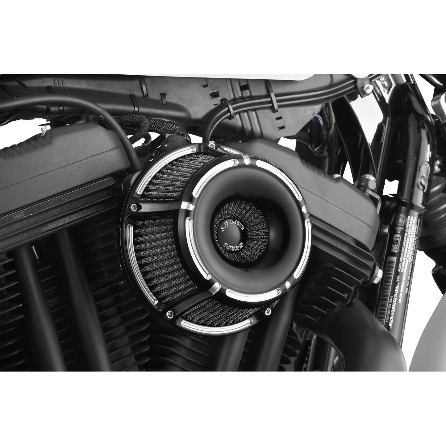 Arlen Ness Air Cleaner Slot-Track '91-19XL Black 18-925_91277