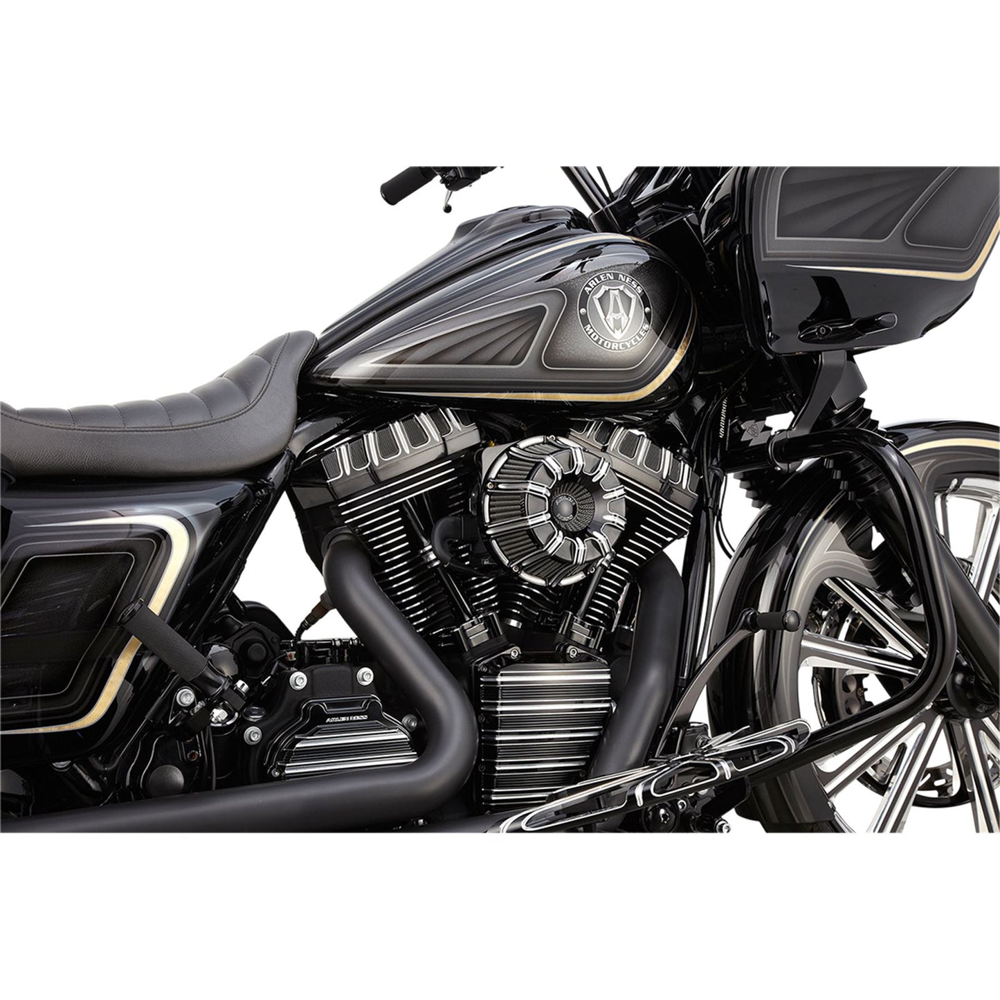 Arlen Ness Air Cleaner Deep Cut '08-16 FL Black 18-927_344513