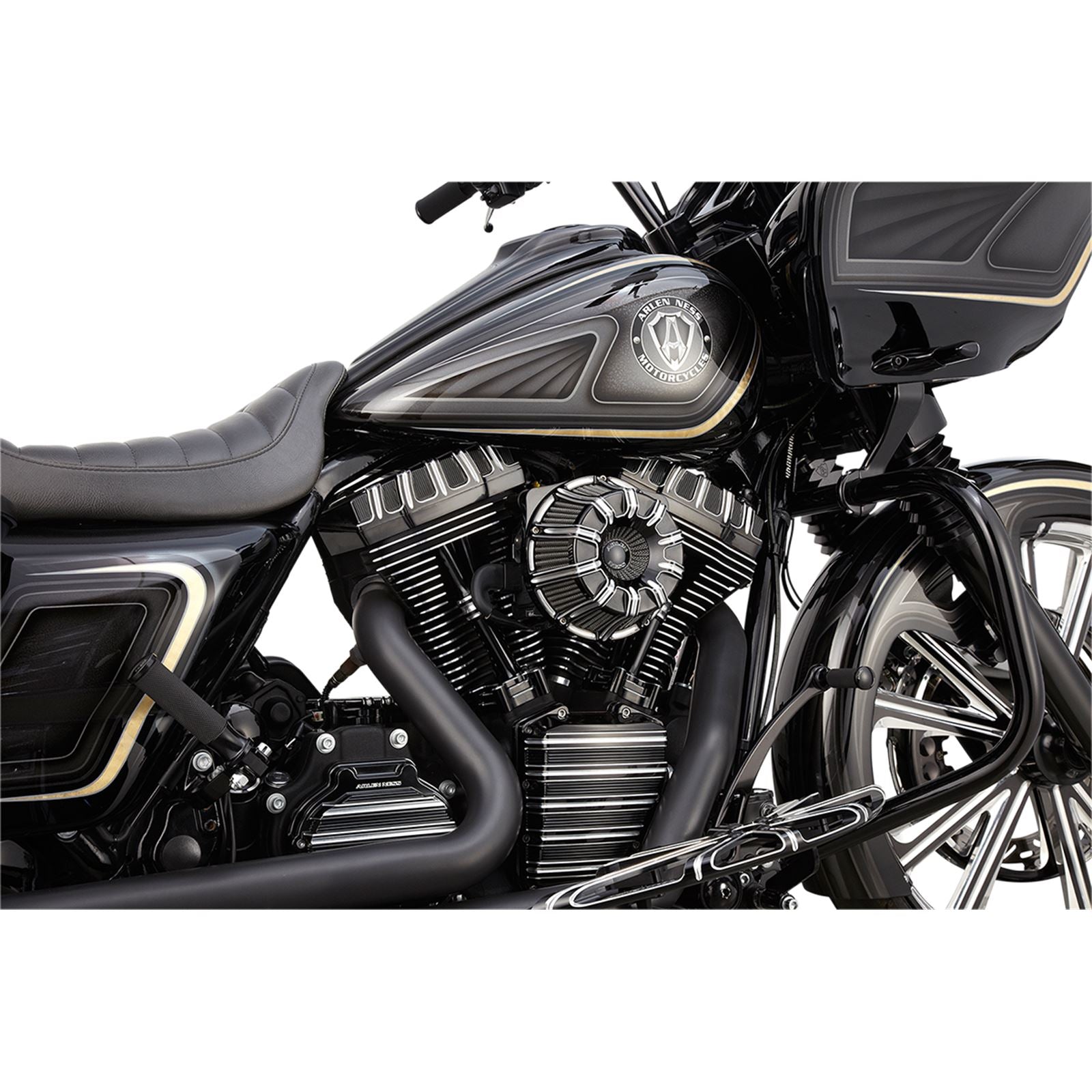 Arlen Ness Air Cleaner Deep Cut '08-16 FL Black 18-927_344513