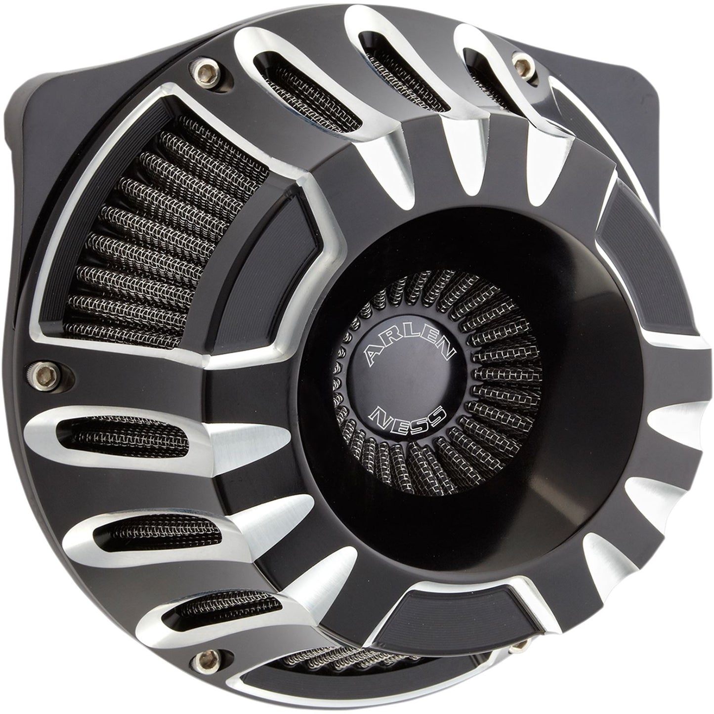 Arlen Ness Air Cleaner Deep Cut '99-17 Twin Cam Black 18-929_344516