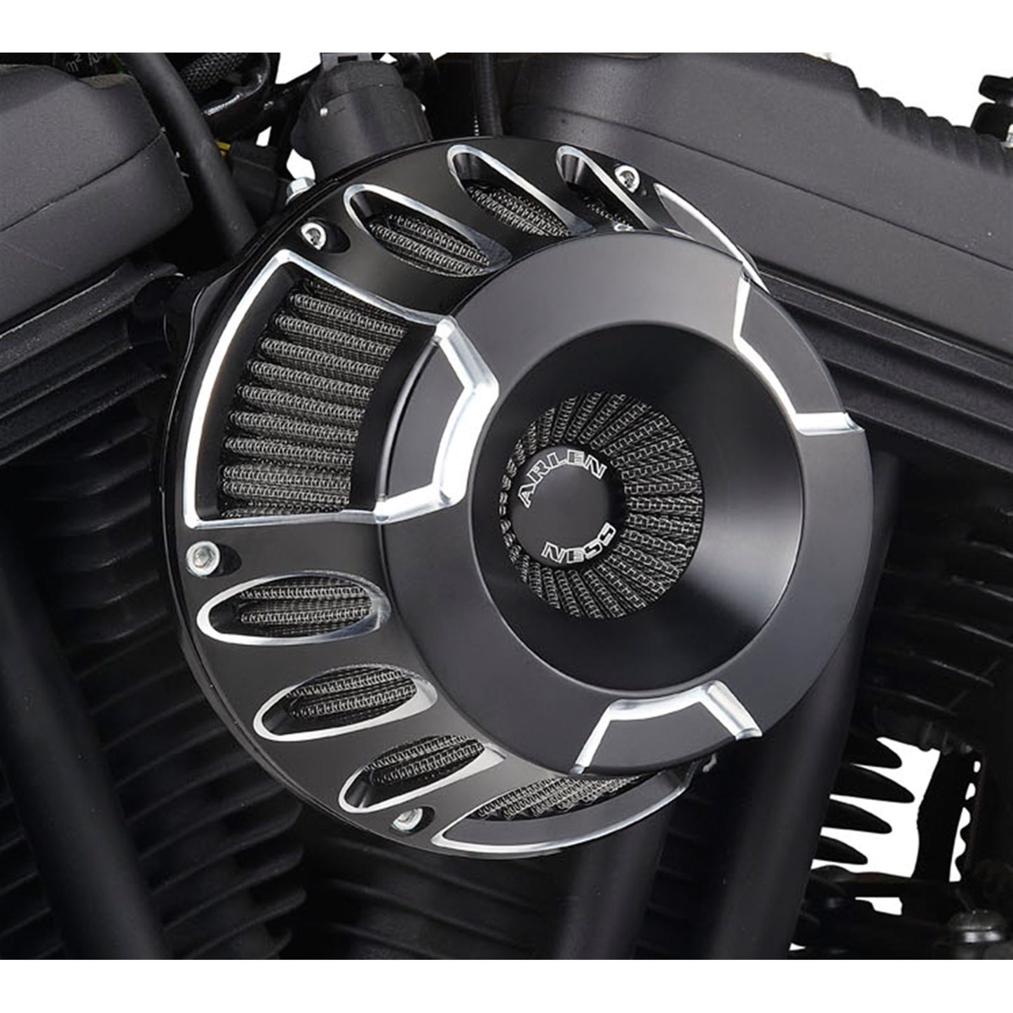 Arlen Ness Air Cleaner Deep Cut '91-19XL Black 18-931_344517
