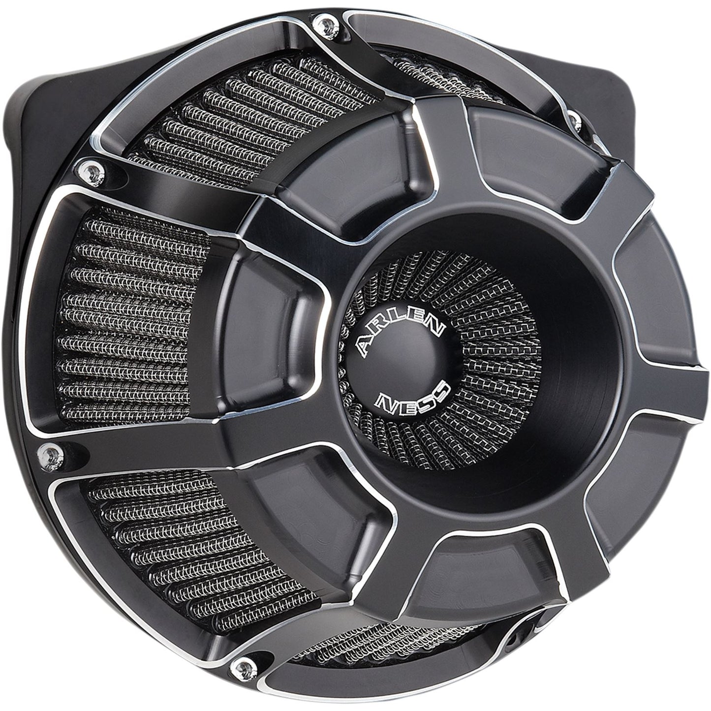 Arlen Ness Air Clean Beveled  '99-16 Big Twin Black 18-935_344521