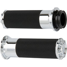 Arlen Ness Chrome Beveled  Grips for Cable 07-330_344185