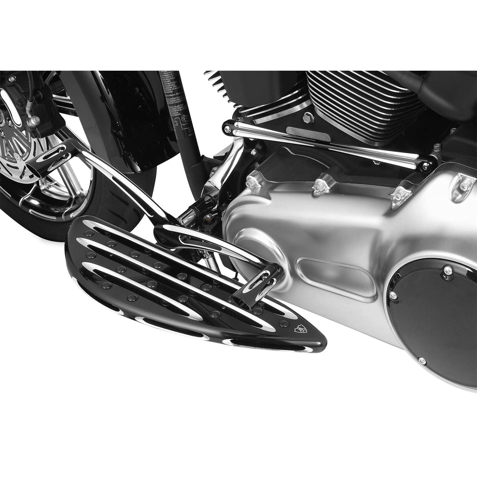 Arlen Ness Shift Rod - Deep Cut - Round - Black 19-931_91332