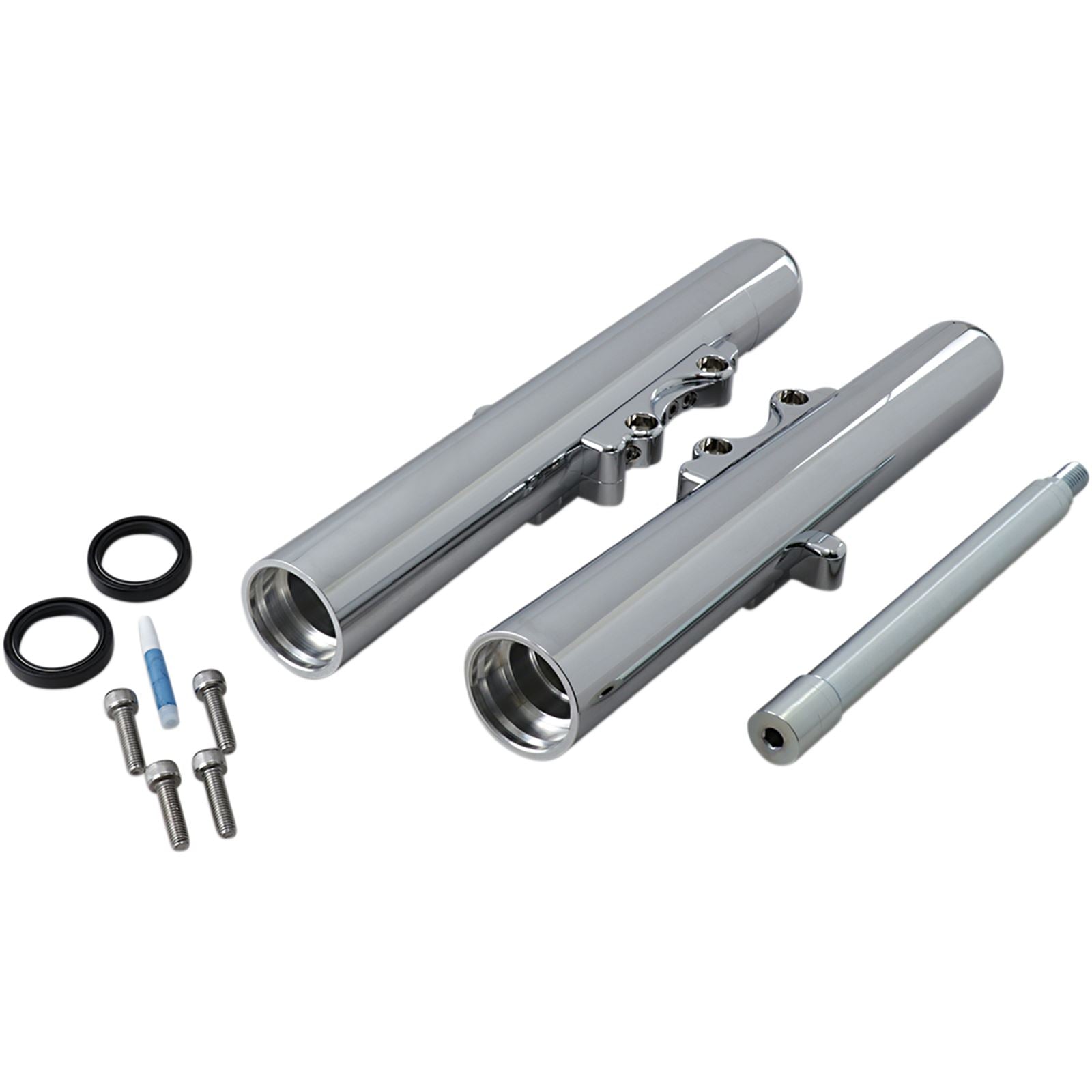 Arlen Ness Hot Legs Fork Legs - Dual Disc - Smooth - Chrome - '08-'13 FLT 06-500_343972