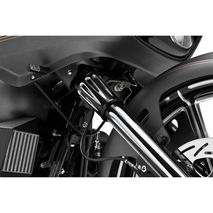 Arlen Ness Deep Cut Fork Boot Covers - Black Anodized - FLHTD 20-014_91414