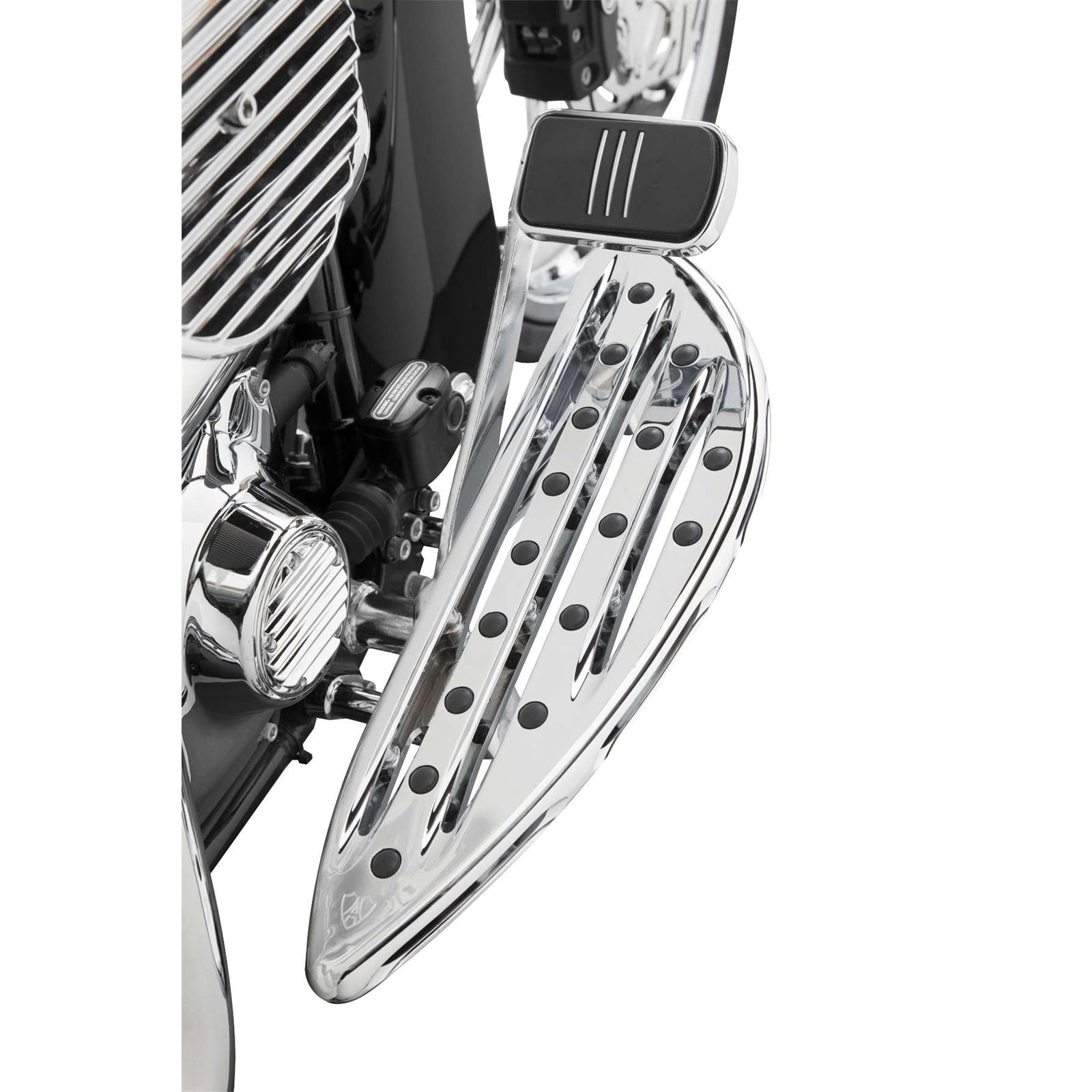 Arlen Ness Driver Floorboard - Deep Cut - Chrome 06-838_91415