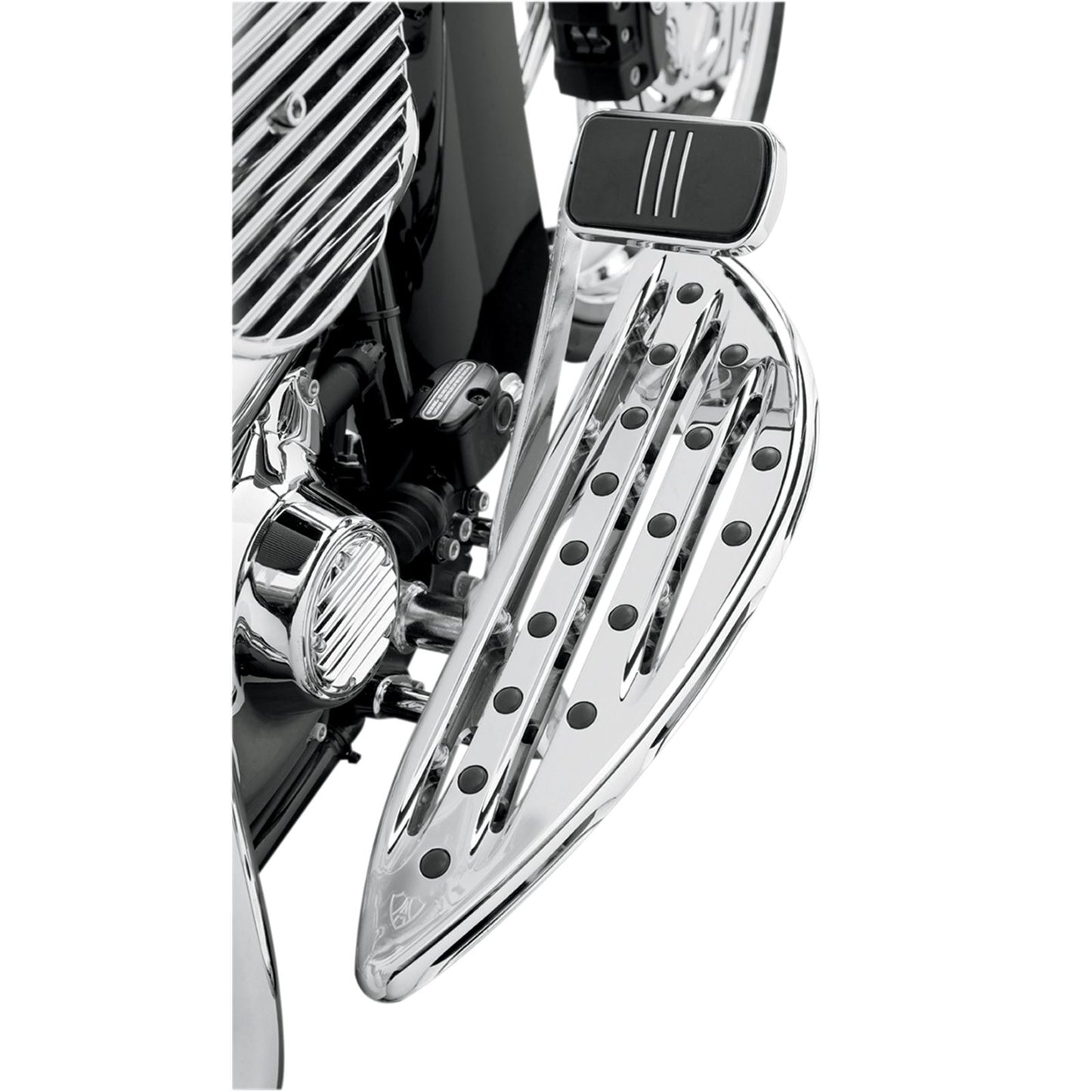 Arlen Ness Driver Floorboard - Deep Cut - Chrome 06-838_344996
