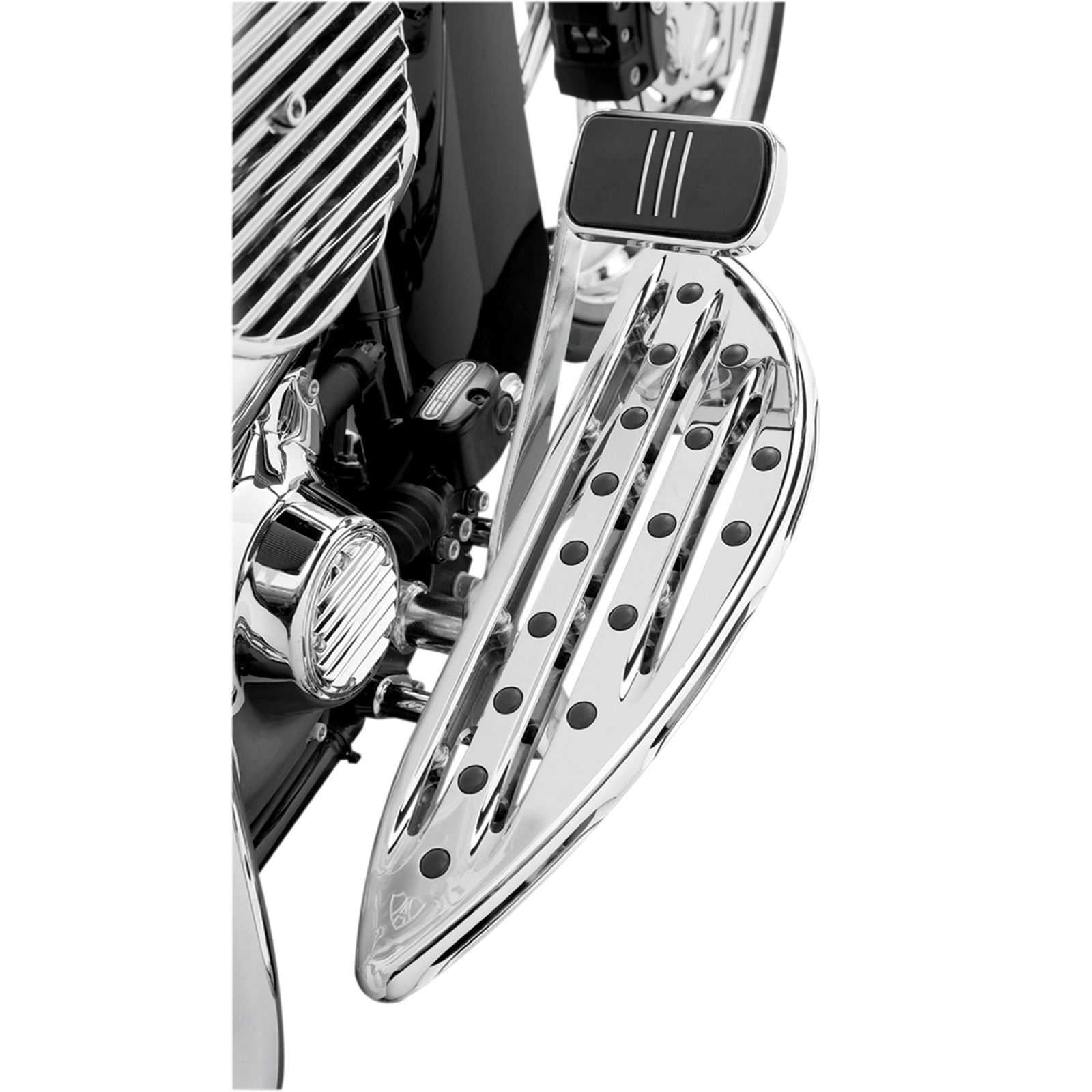 Arlen Ness Driver Floorboard - Deep Cut - Chrome 06-838_344996
