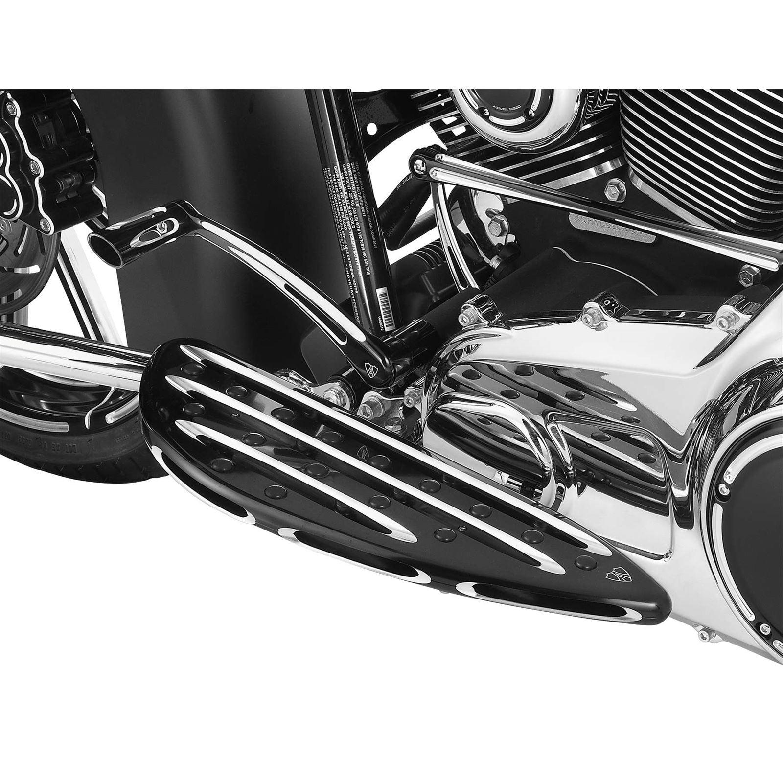 Arlen Ness Driver Floorboard - Deep Cut - Black 06-833_91416