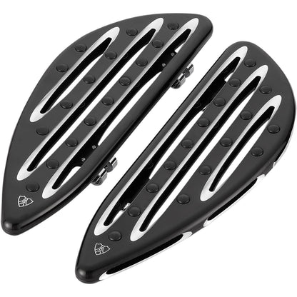 Arlen Ness Driver Floorboard - Deep Cut - Black 06-833_344991