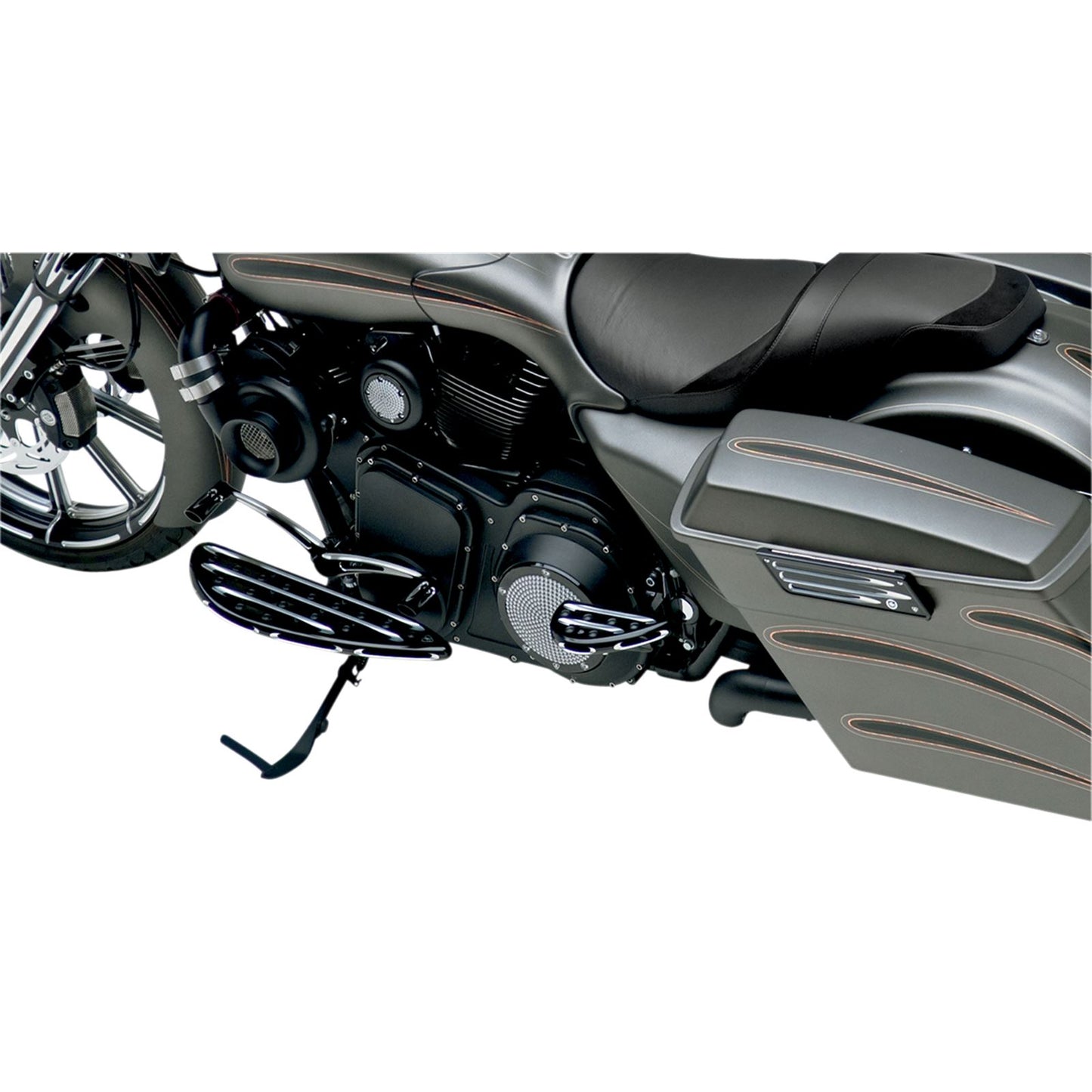 Arlen Ness Driver Floorboard - Deep Cut - Black 06-833_344992
