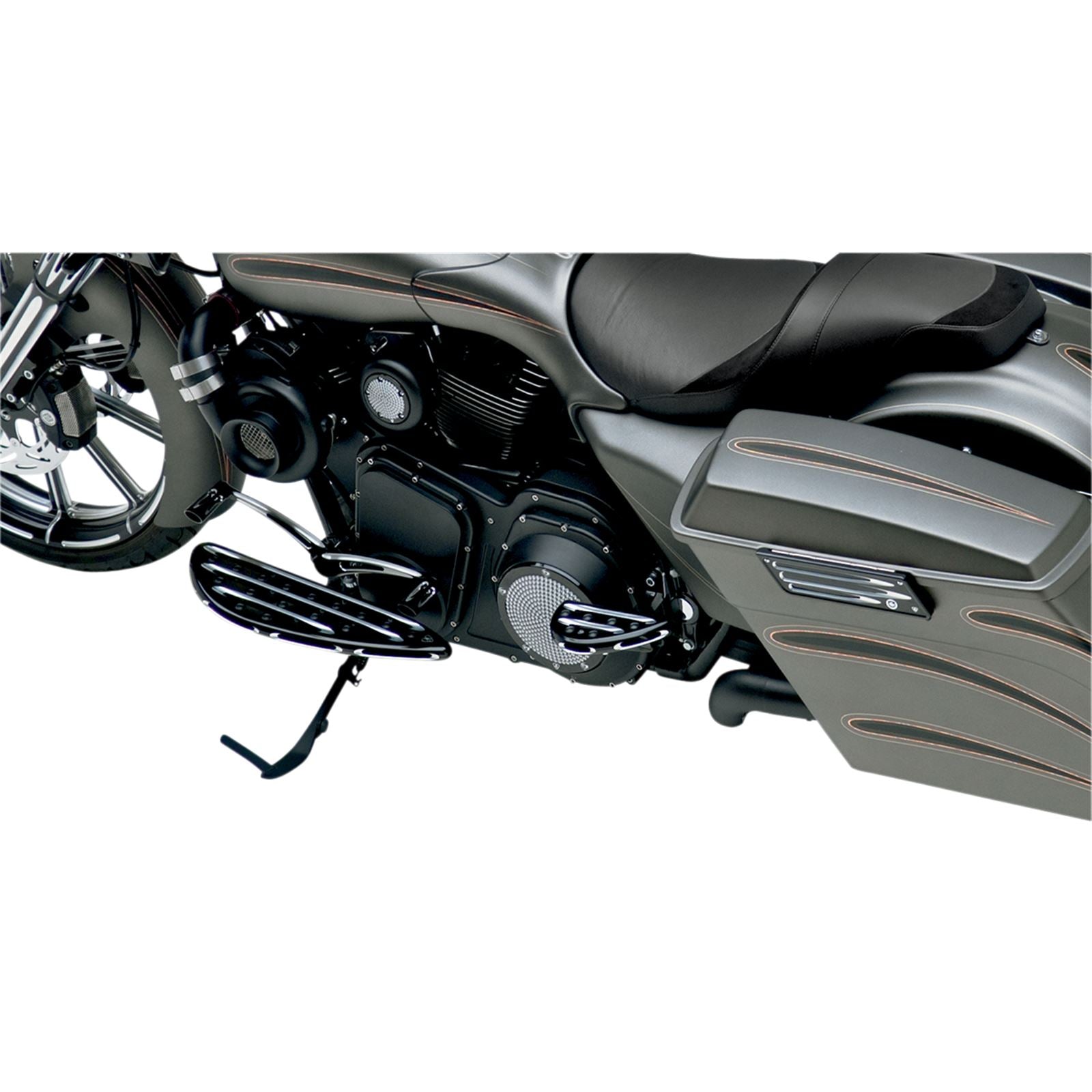 Arlen Ness Driver Floorboard - Deep Cut - Black 06-833_344992