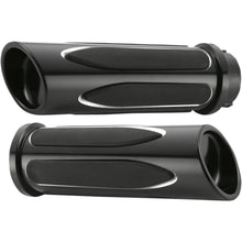 Arlen Ness Black Deep Cut Comfort Grips for Cable 07-051_344146