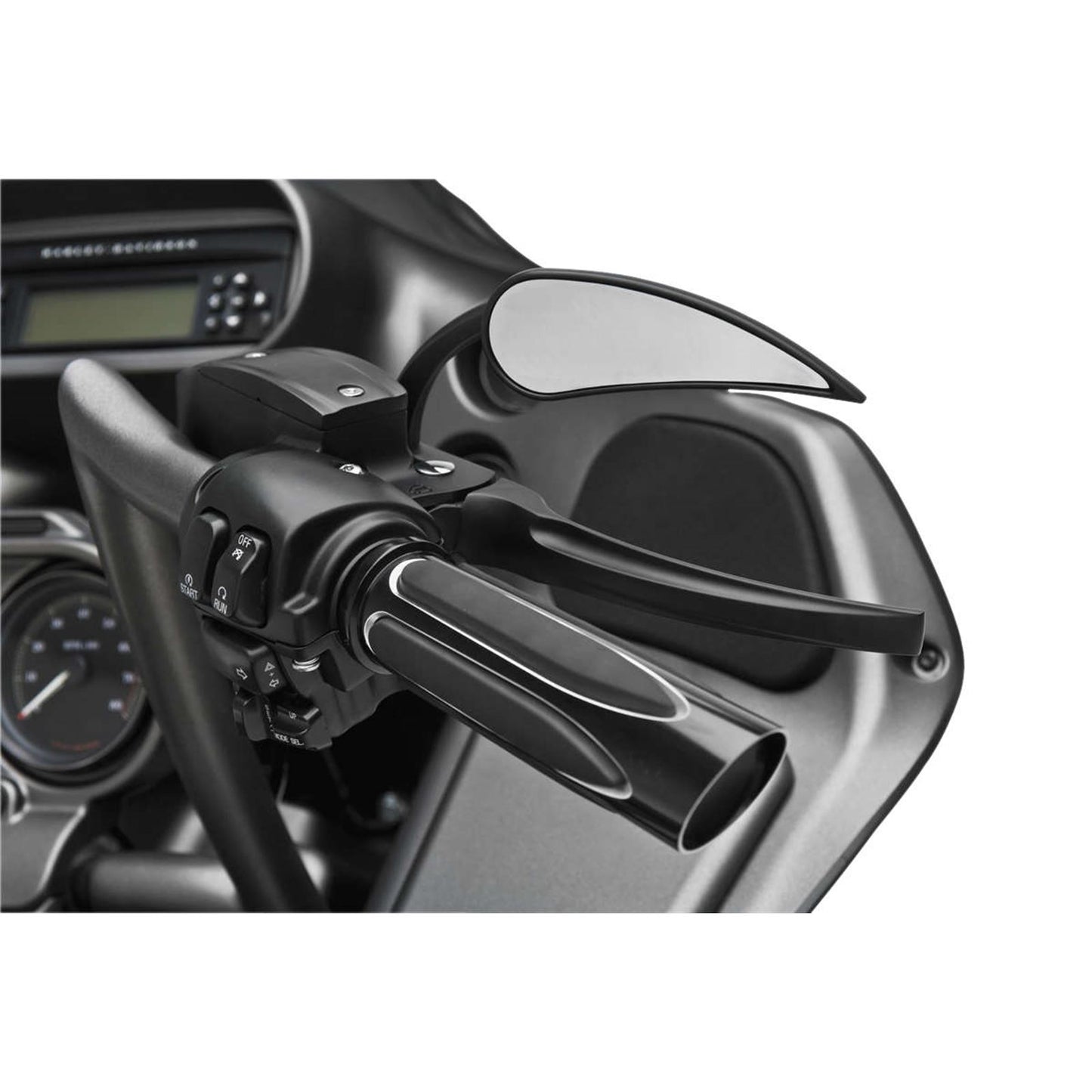 Arlen Ness Black Deep Cut Comfort Grips for Throttle by Wire 07-053_91437