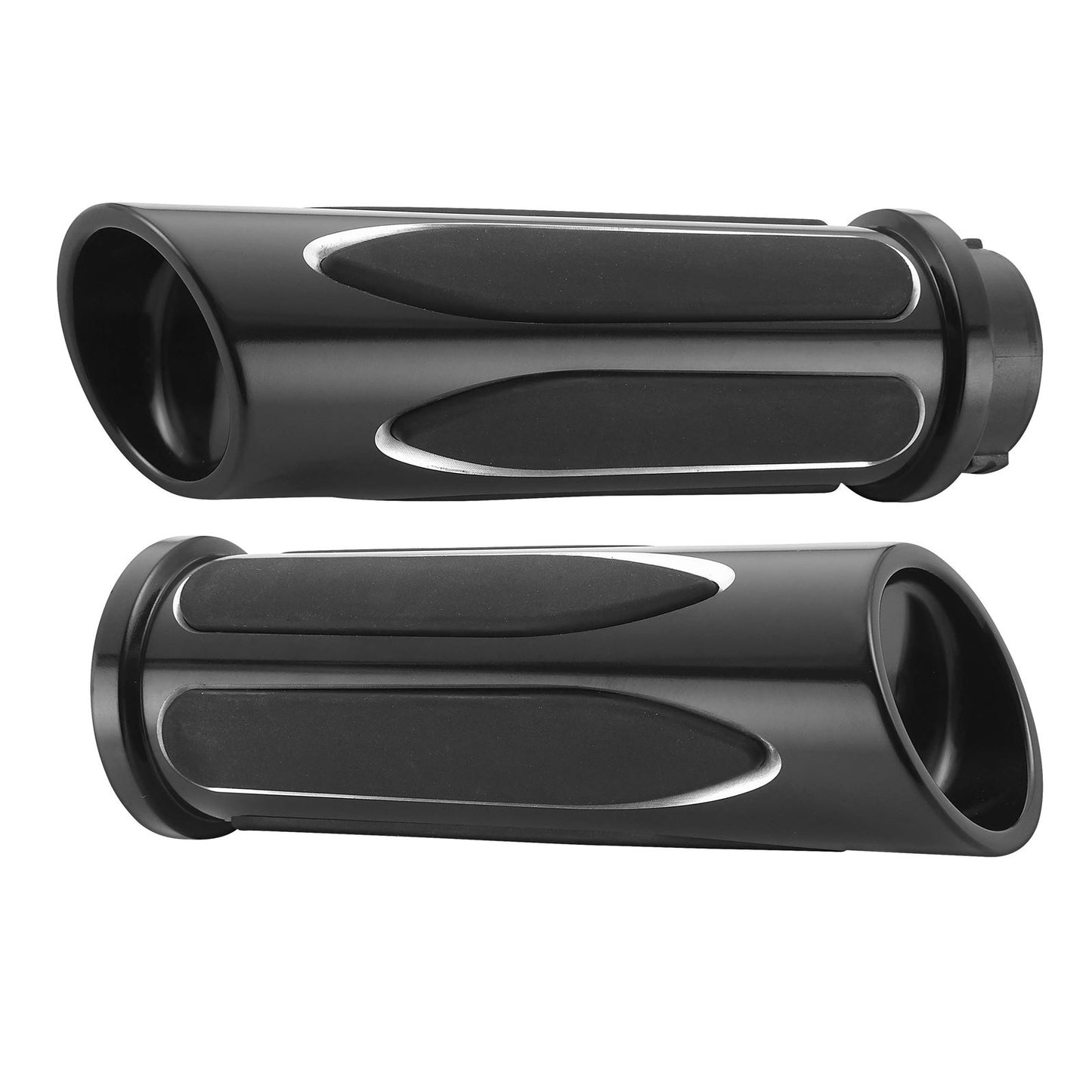 Arlen Ness Black Deep Cut Comfort Grips for Throttle by Wire 07-053_91438