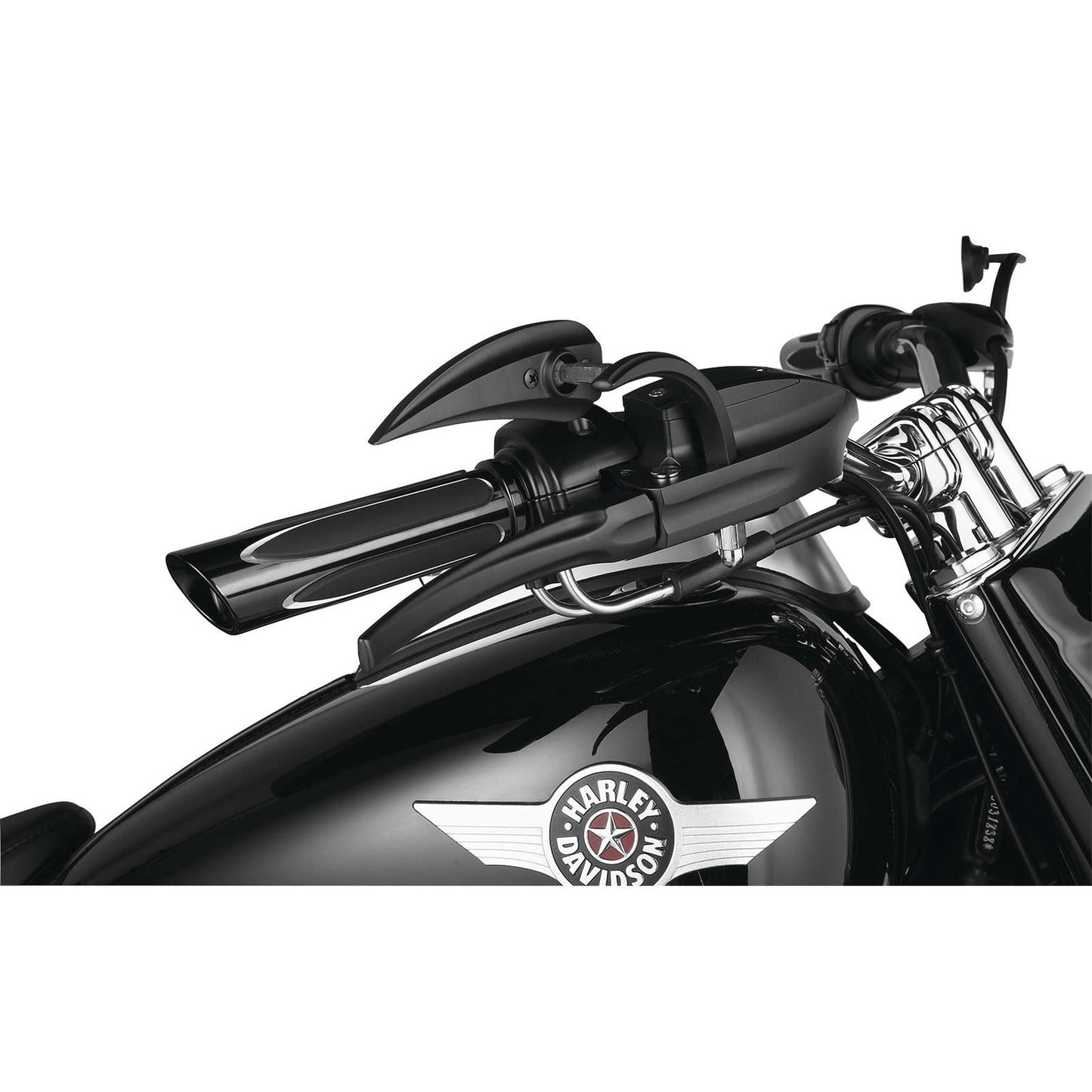 Arlen Ness Teardrop Rad 2 Mirror - Black - Left 13-400_91474