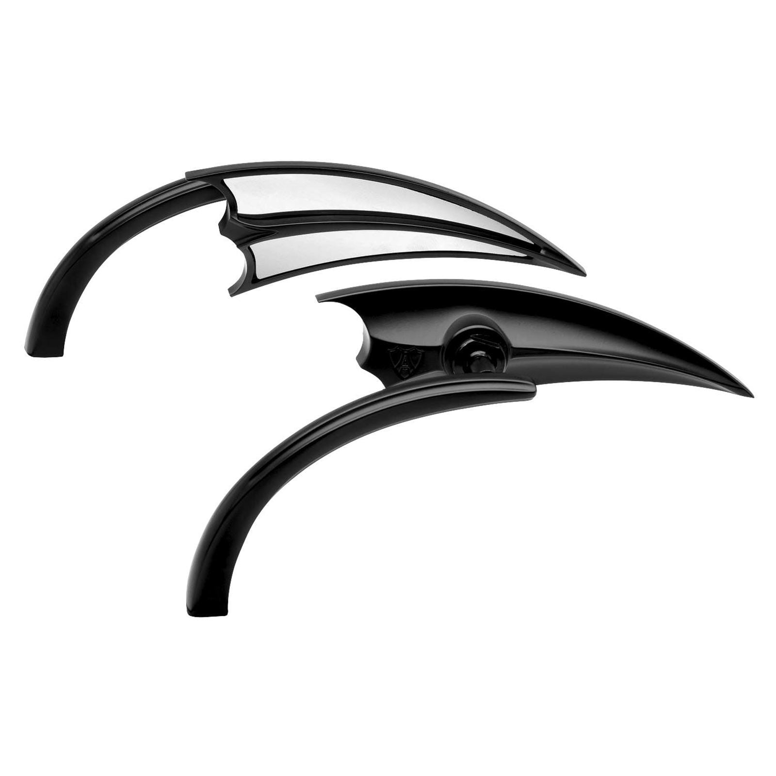 Arlen Ness Scoop Triangle Mirror - Black - Right 13-029_91477