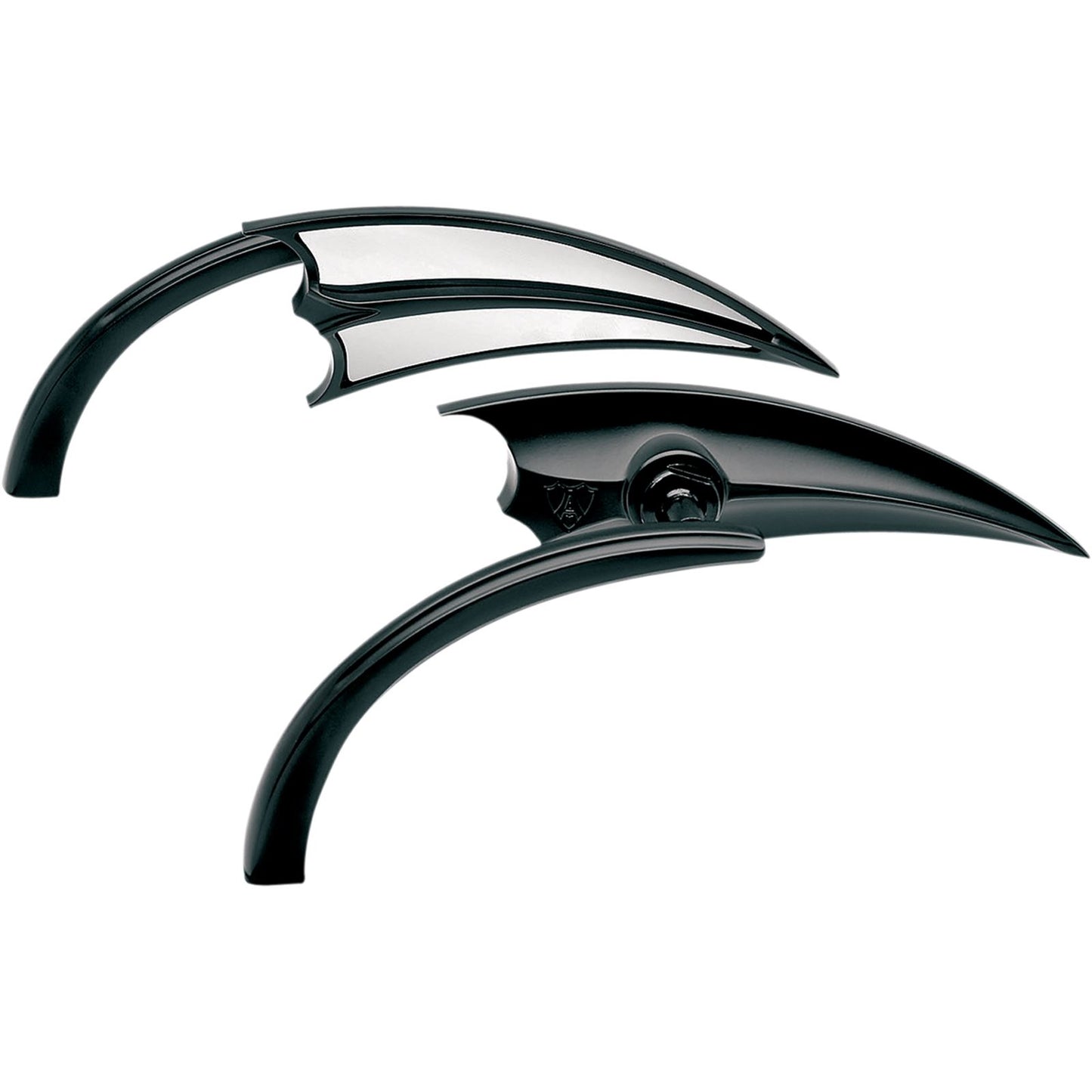Arlen Ness Scoop Triangle Mirror - Black - Right 13-029_344216