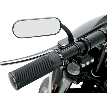 Arlen Ness Oval Mirror - Black - Left 13-412_344233