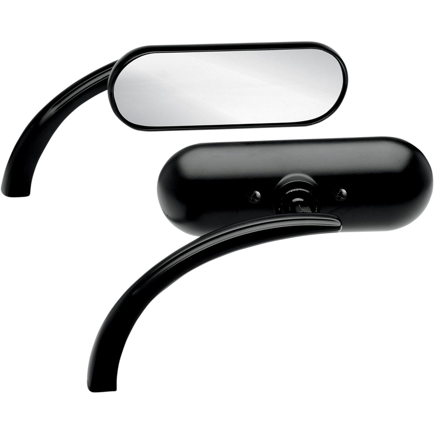 Arlen Ness Oval Mirror - Black - Left 13-412_344234