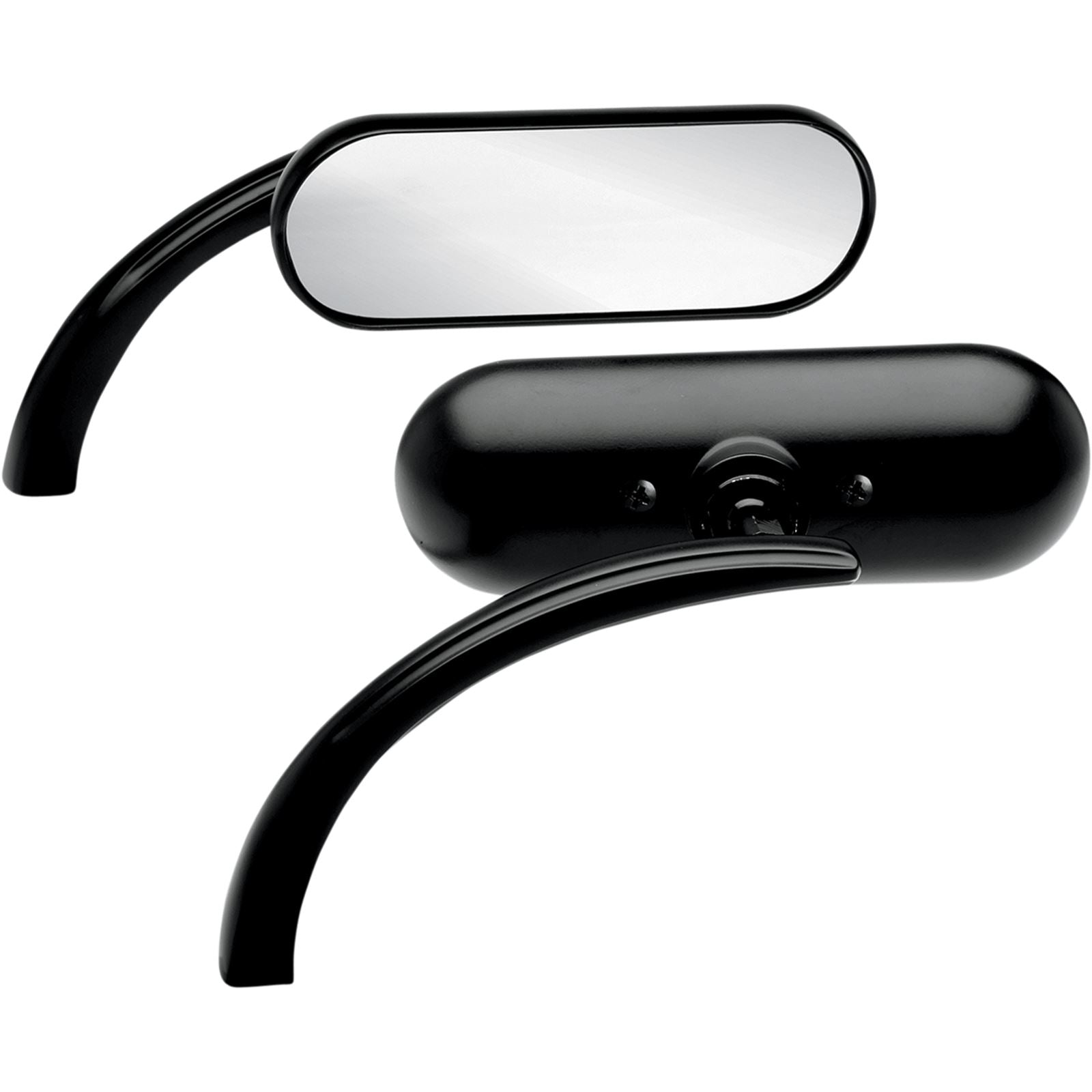 Arlen Ness Oval Mirror - Black - Left 13-412_344234