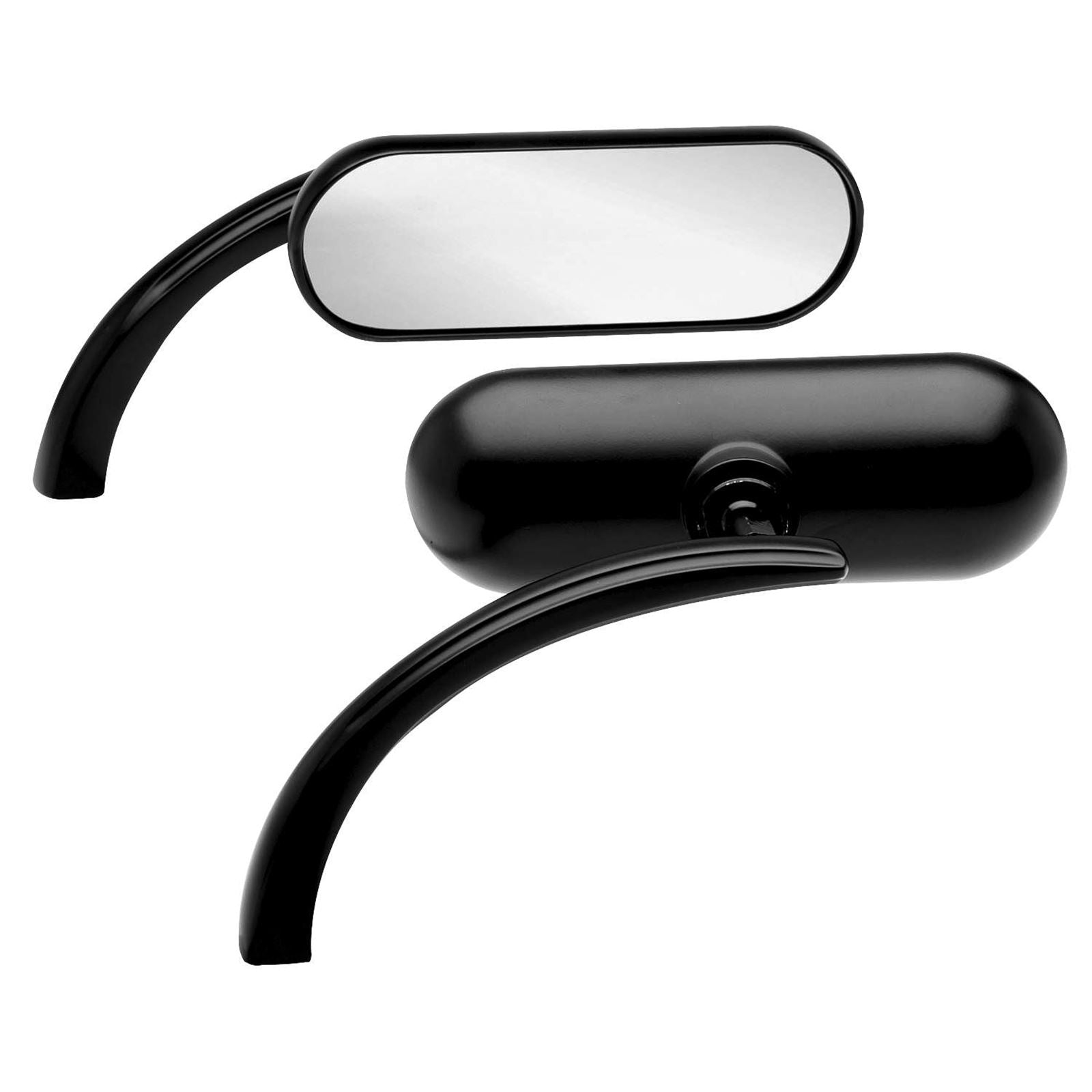 Arlen Ness Oval Mirror - Black - Right 13-413_91482