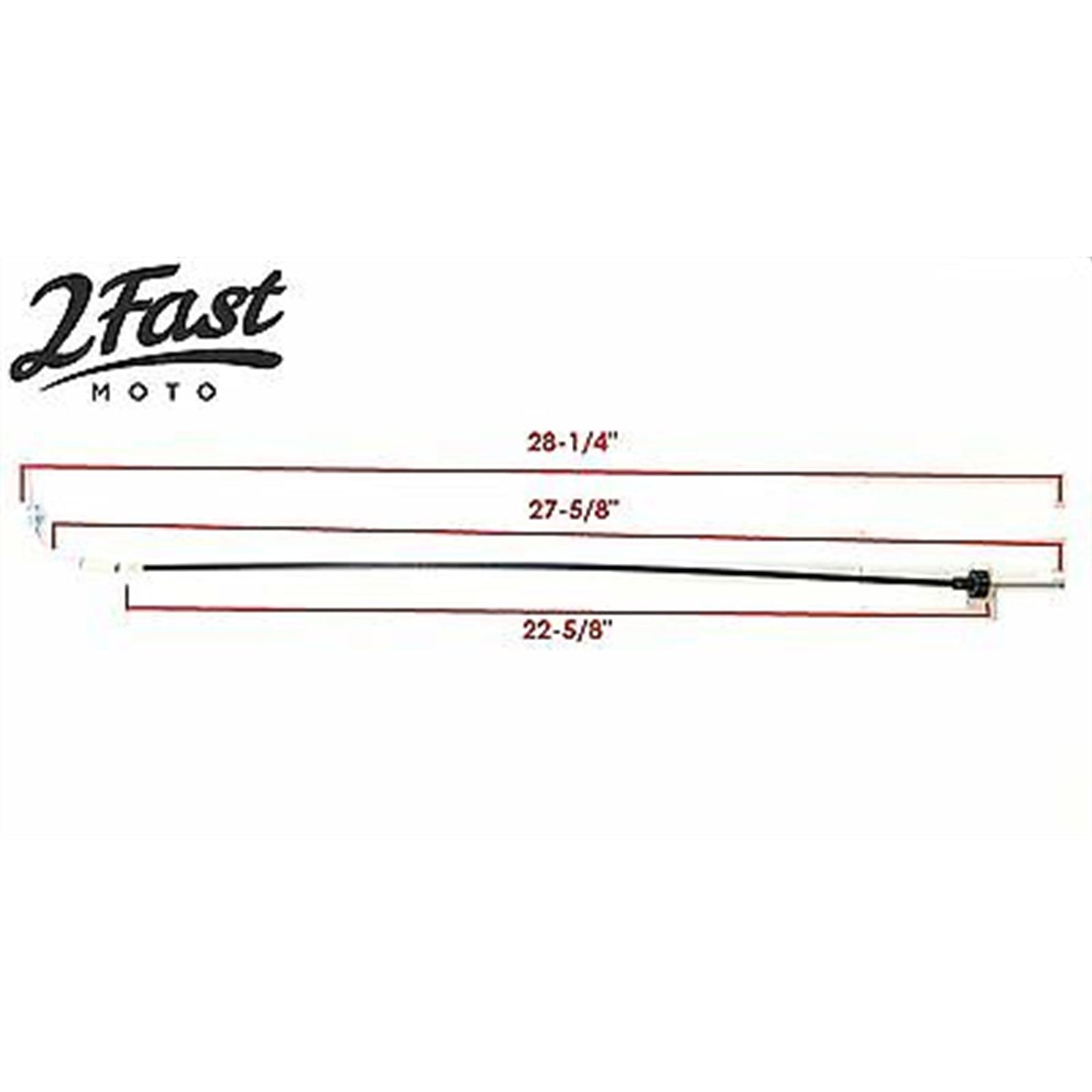 2FastMoto Upper Throttle Cable without Oil Pump For Yamaha Catalina Big Bear DS3 04-120_667694