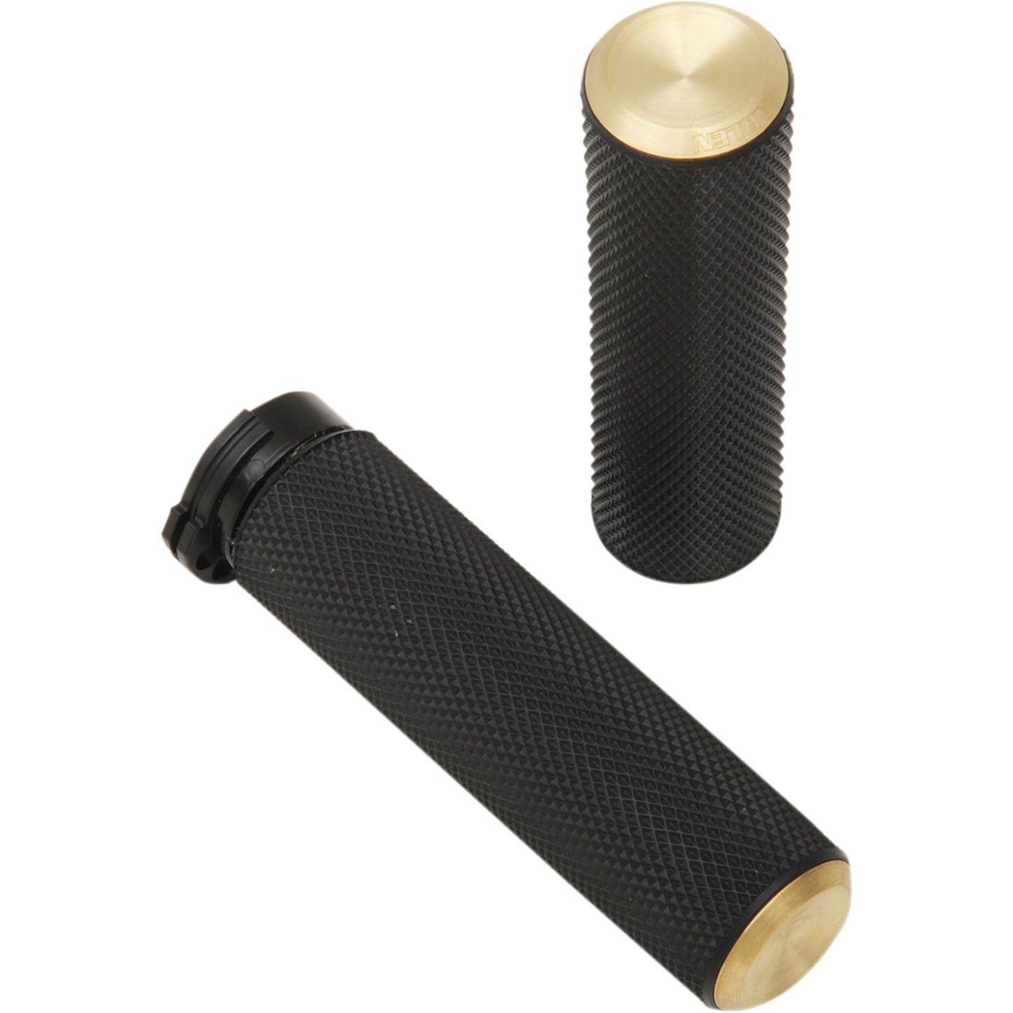 Arlen Ness Brass Knurled Handlebar Grips for Cable 07-332_344189