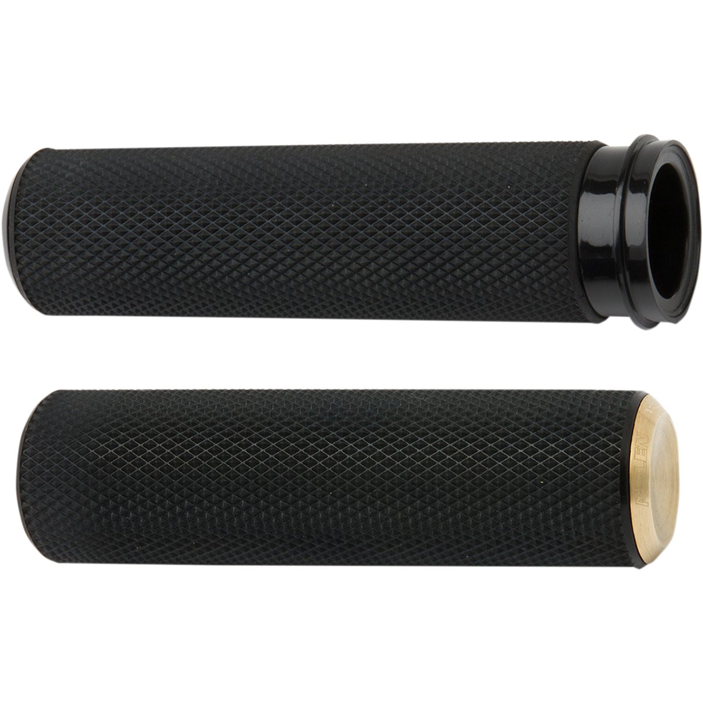 Arlen Ness Brass Knurled Handlebar Grips for Throttle by Wire 07-334_344191