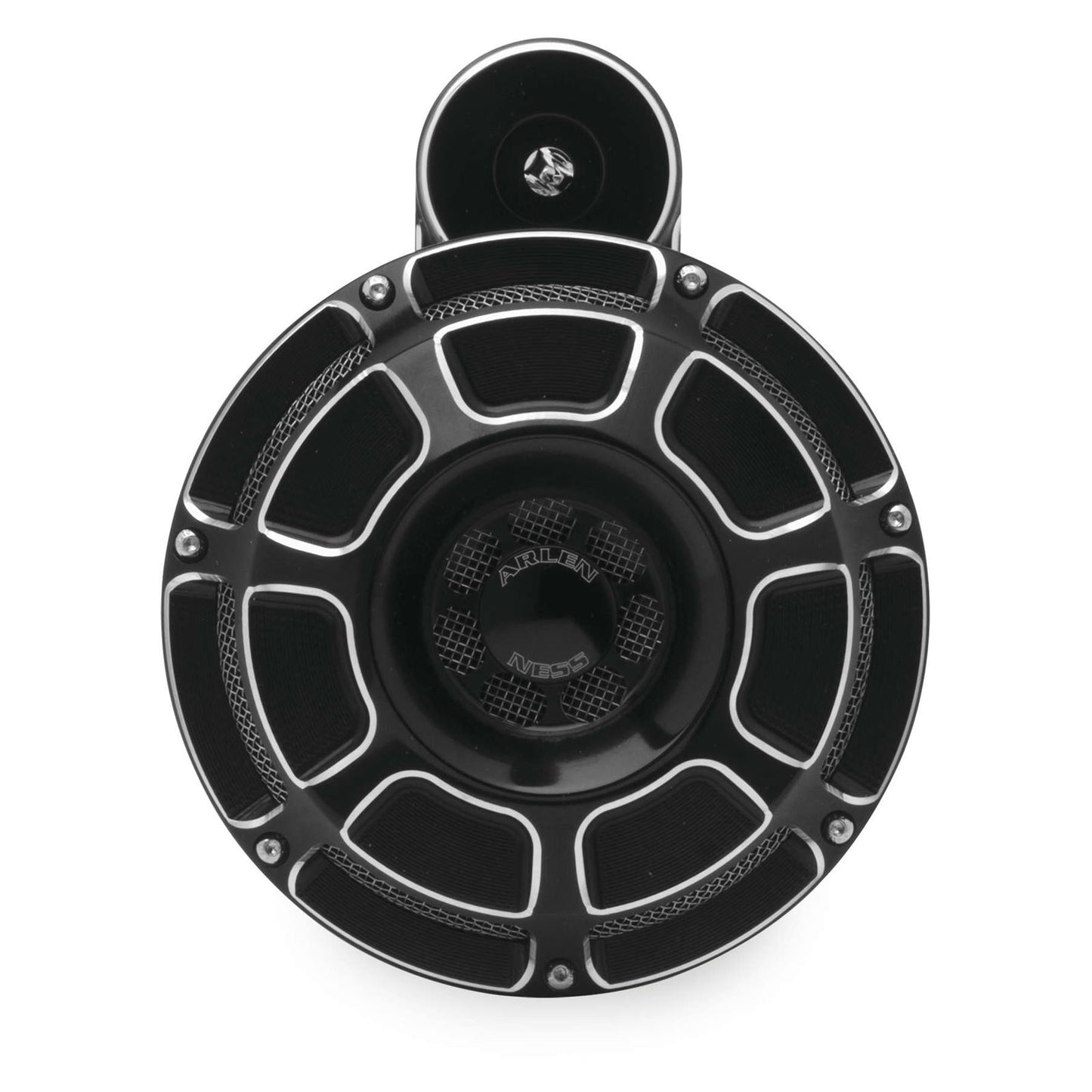Arlen Ness Custom Horn - Beveled  - Black 70-204_91668