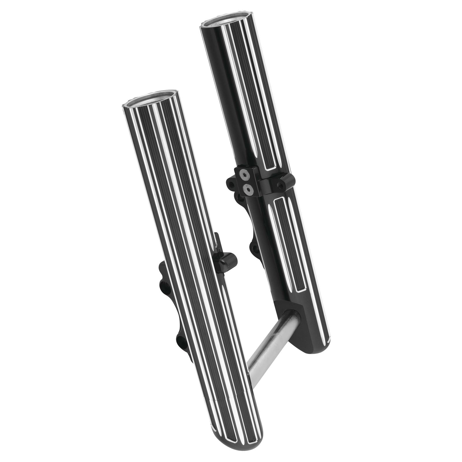 Arlen Ness Hot Legs Fork Legs - Custom Single Disc - 10-Gauge - Black/Silver 40-521_91744