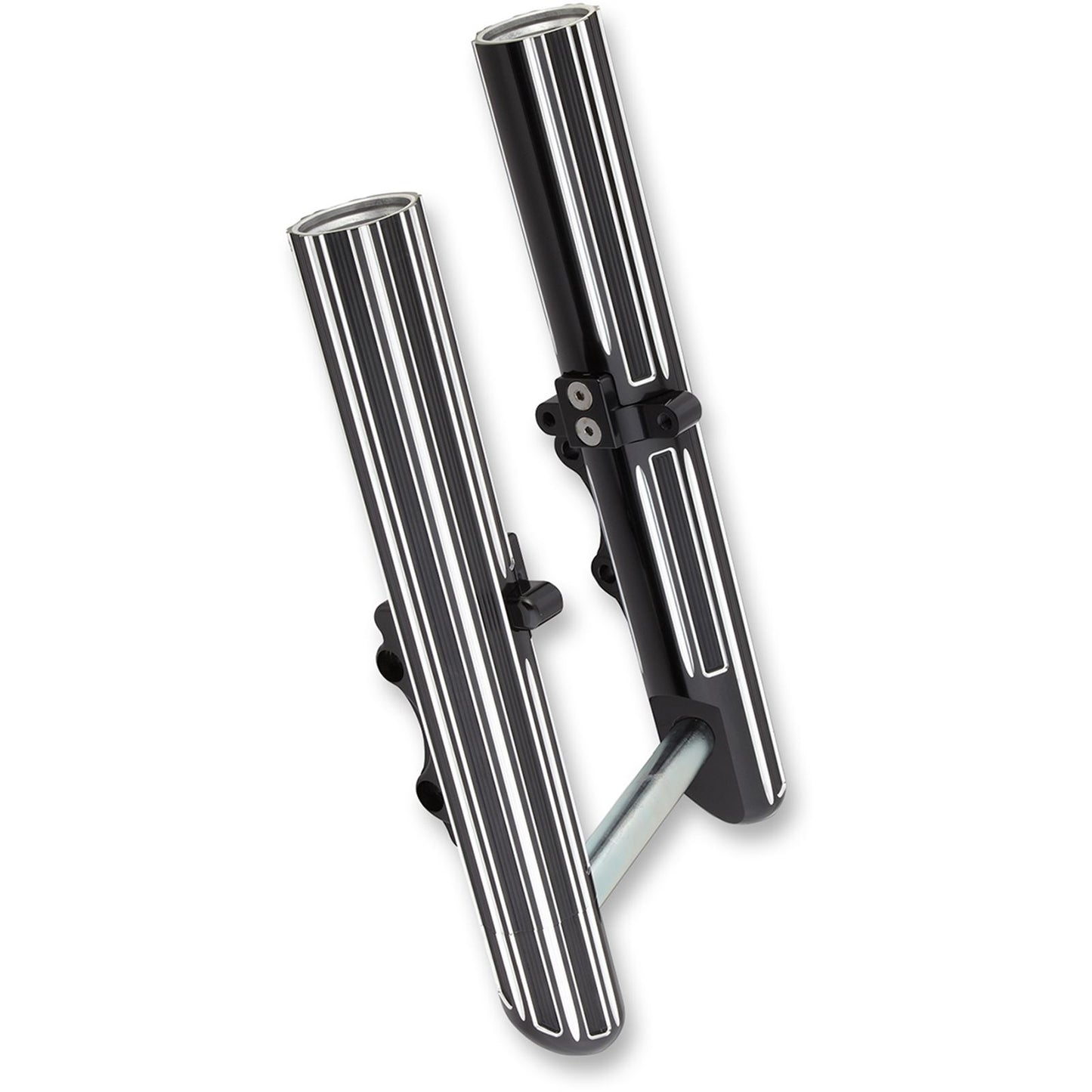Arlen Ness Hot Legs Fork Legs - Custom Single Disc - 10-Gauge - Black/Silver 40-523_344012