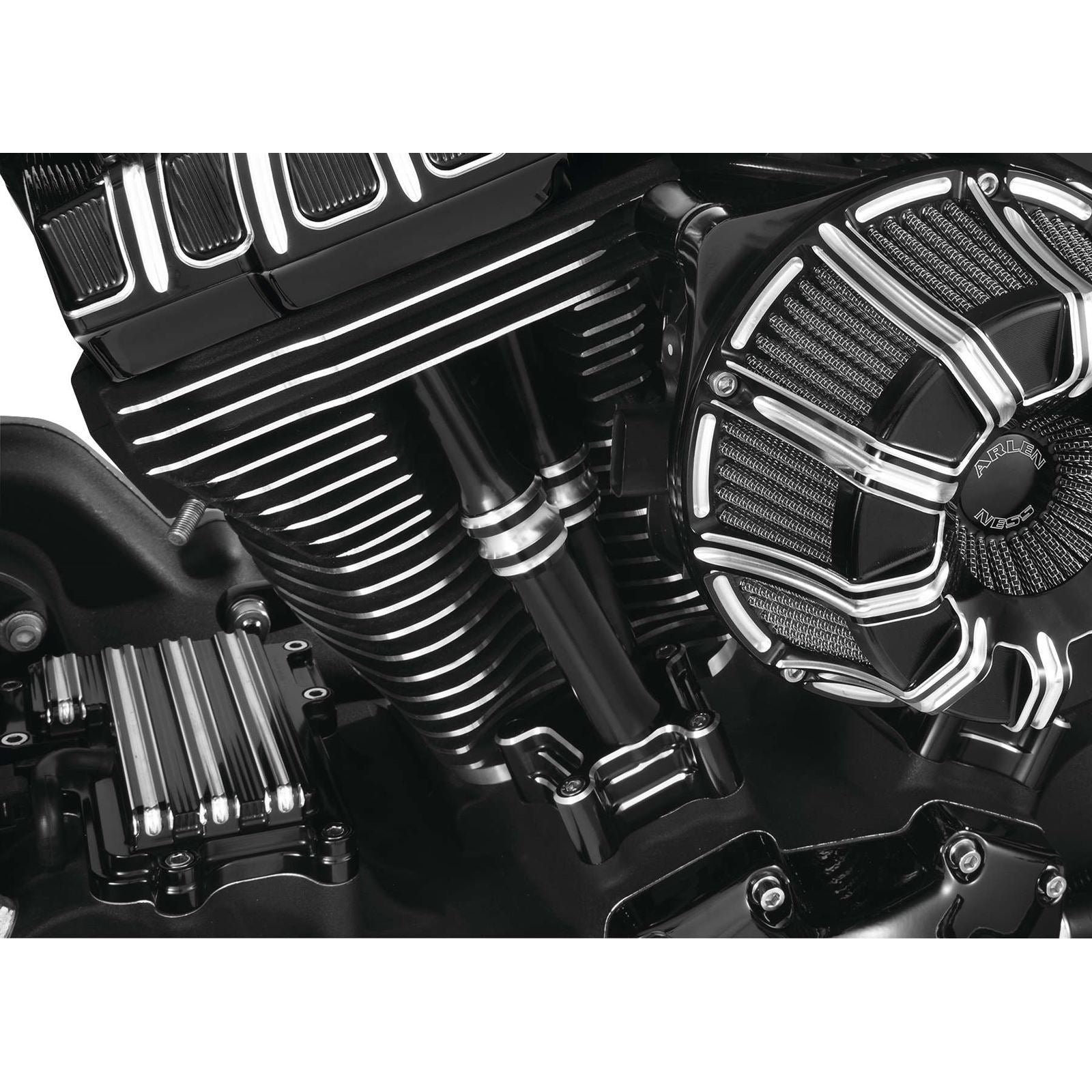 Arlen Ness Lifter Block Cover 10-Gauge Black 12-573_91775