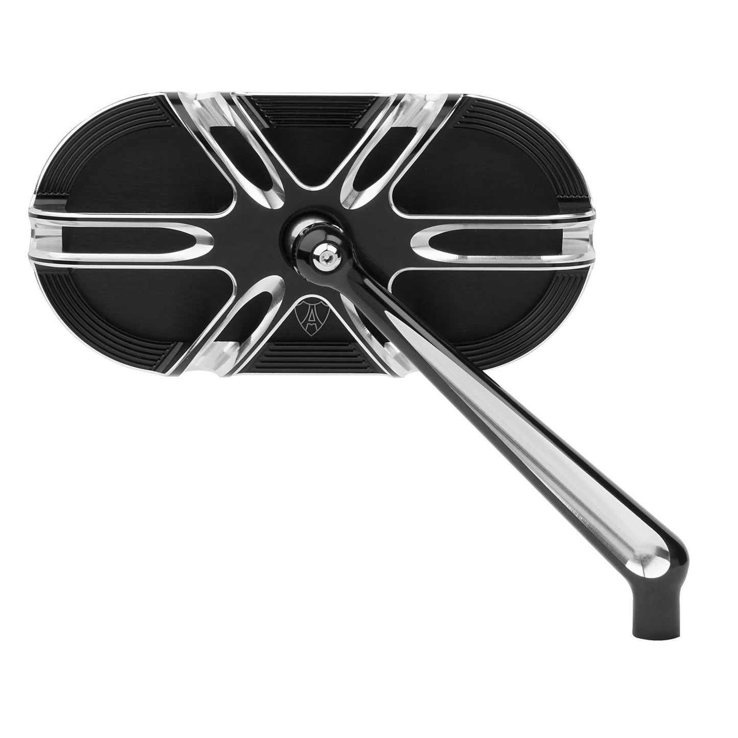 Arlen Ness Deep Cut Mirror - Black - Left 13-164_91955