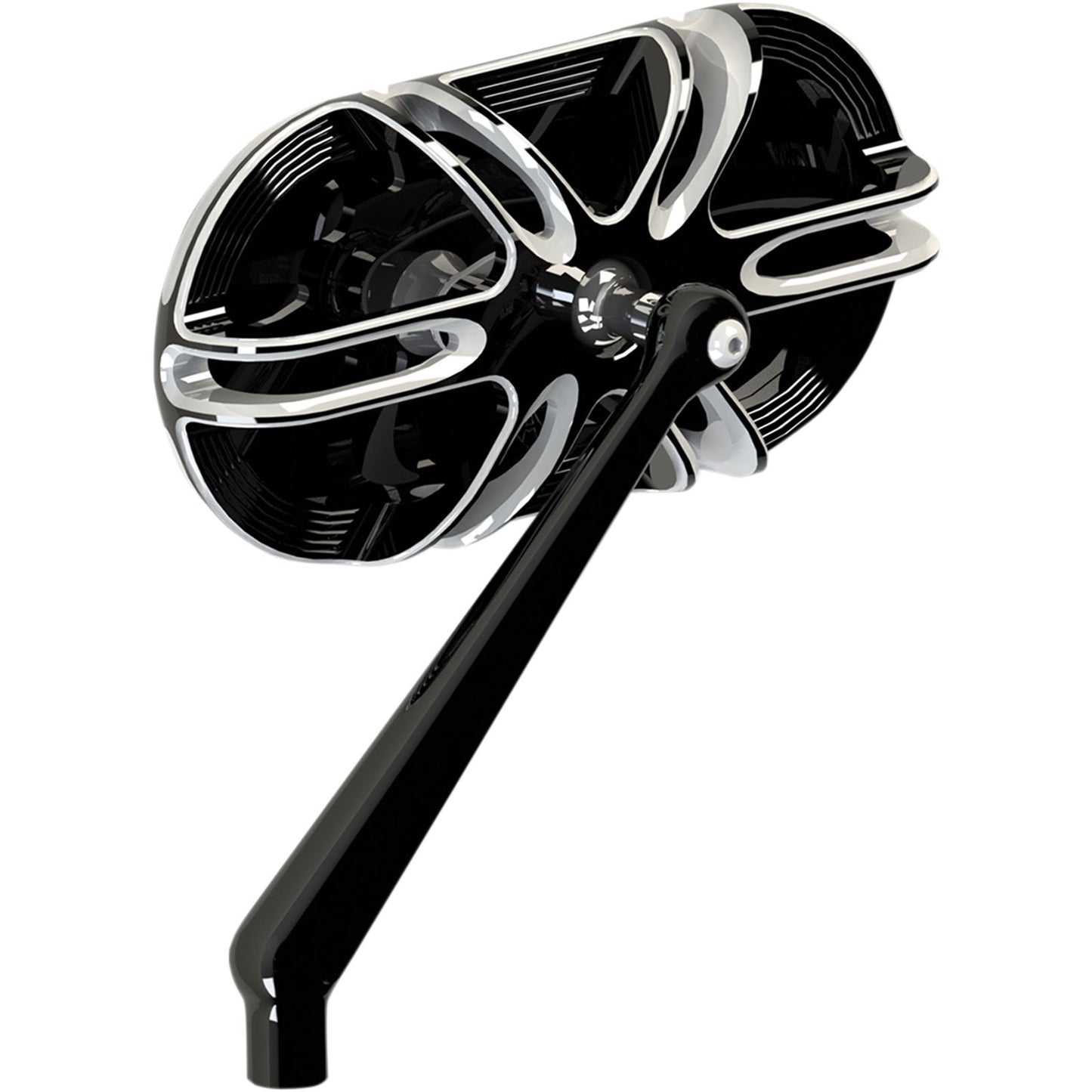 Arlen Ness Deep Cut Mirror - Black - Left 13-164_344284