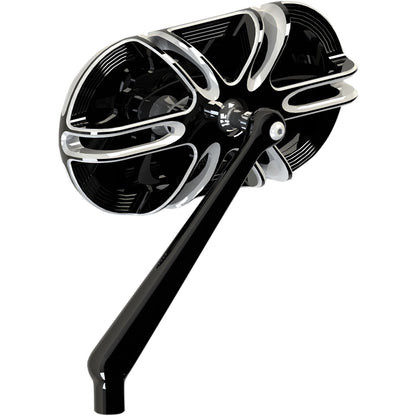 Arlen Ness Deep Cut Mirror - Black - Left 13-164_344284