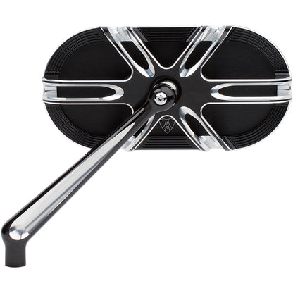 Arlen Ness Deep Cut Mirror - Black - Left 13-164_344285