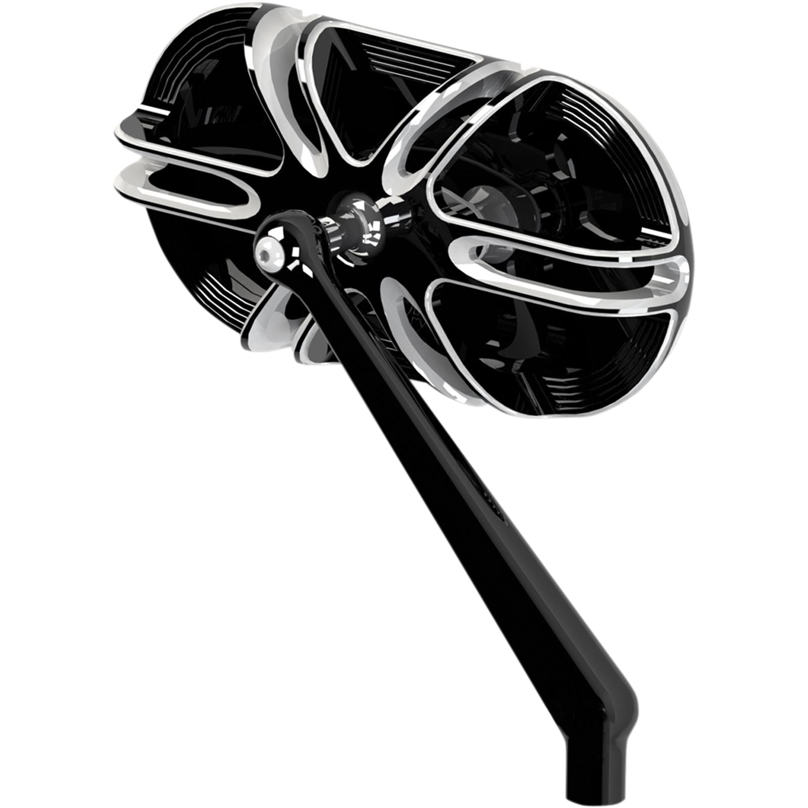 Arlen Ness Deep Cut Mirror - Black - Right 13-166_344288