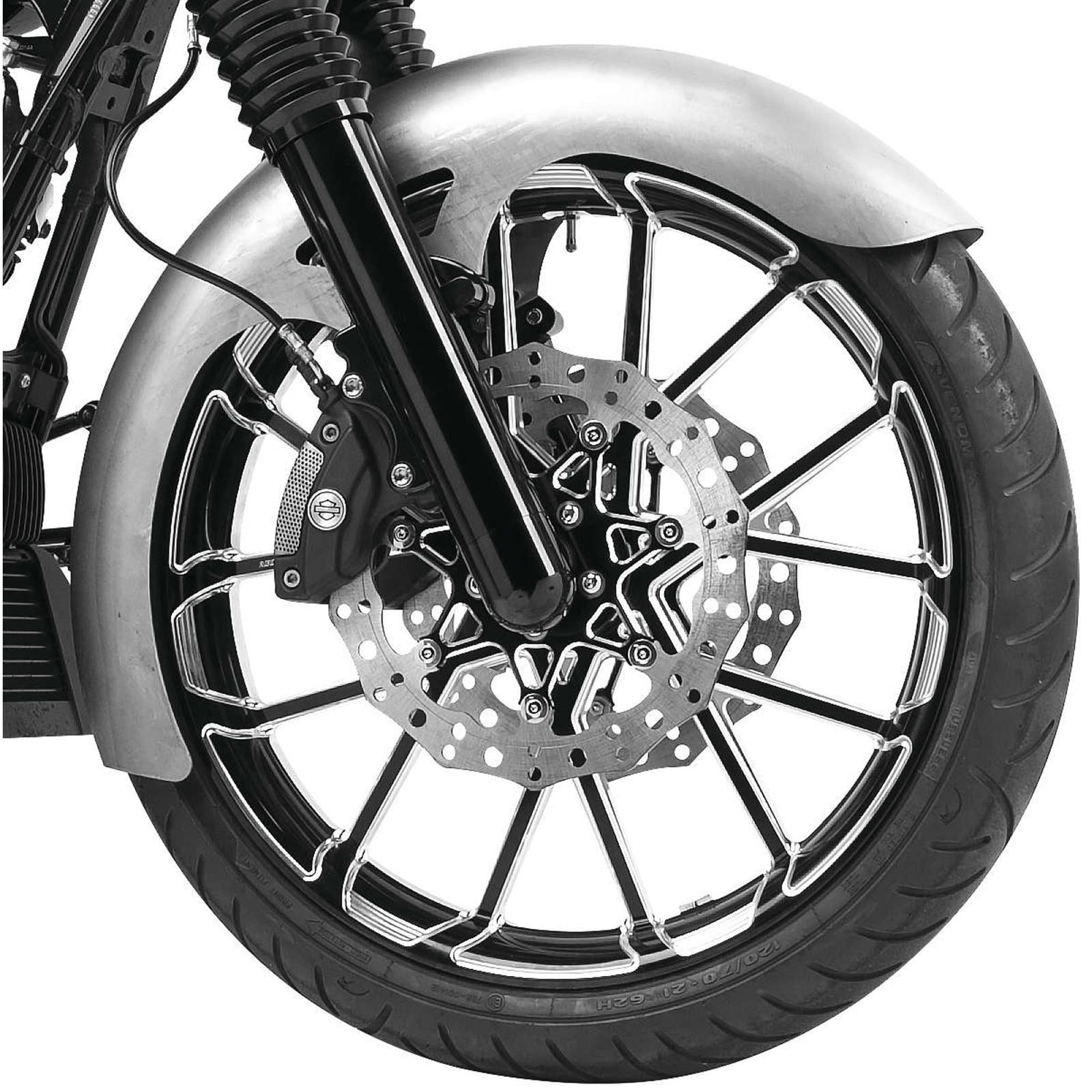 Arlen Ness Real Steel Rapper Front Fender - 21" - 5.9" - FLHT 06-736_92118
