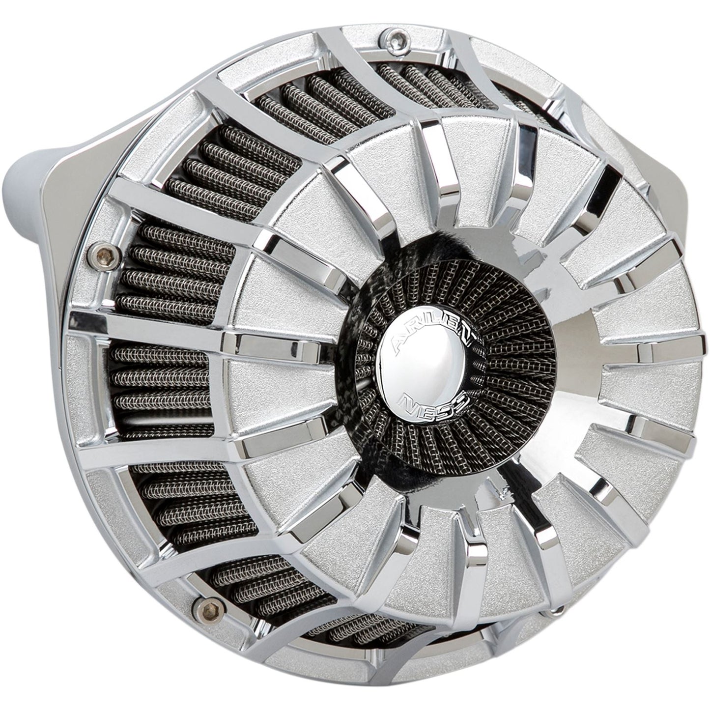 Arlen Ness Air Cleaner 15-Spoke '17-19 Milwaukee-Eight Chrome 18-996_344697