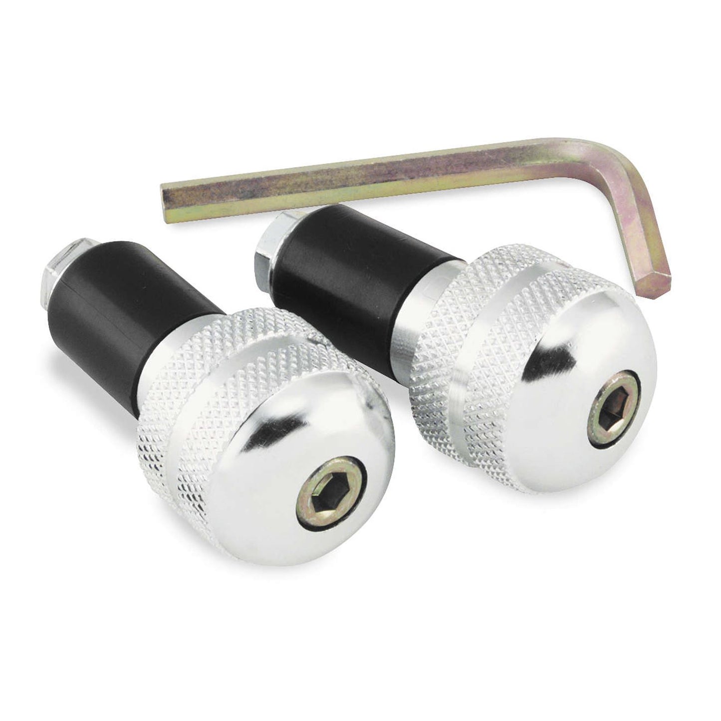 BikeMaster Anti-Vibration Bar Ends Silver 7/8" 15-6002_92191