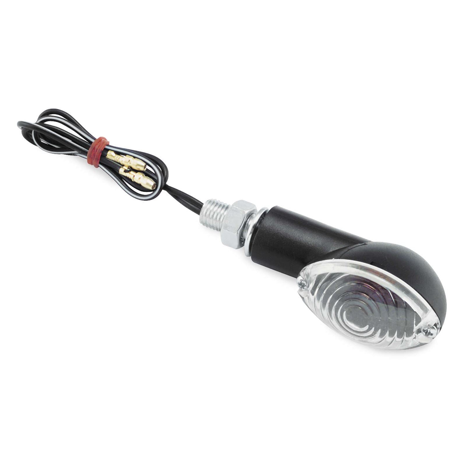 BikeMaster Universal Mini-Stalk Turn Signals Black 2-5/16" 122-9852_92205