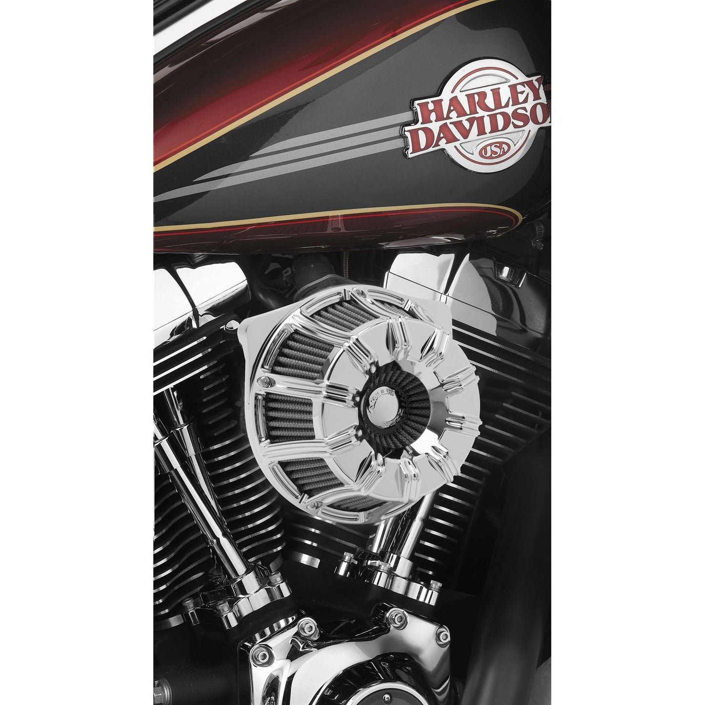Arlen Ness Inverted Series Air Cleaner Kit 10-Gauge Chrome 18-946_92250