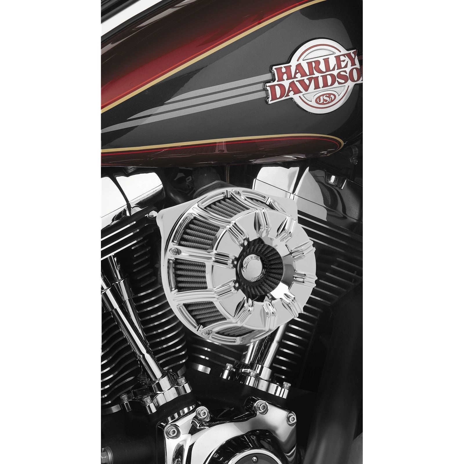 Arlen Ness Inverted Series Air Cleaner Kit 10-Gauge Chrome 18-946_92250
