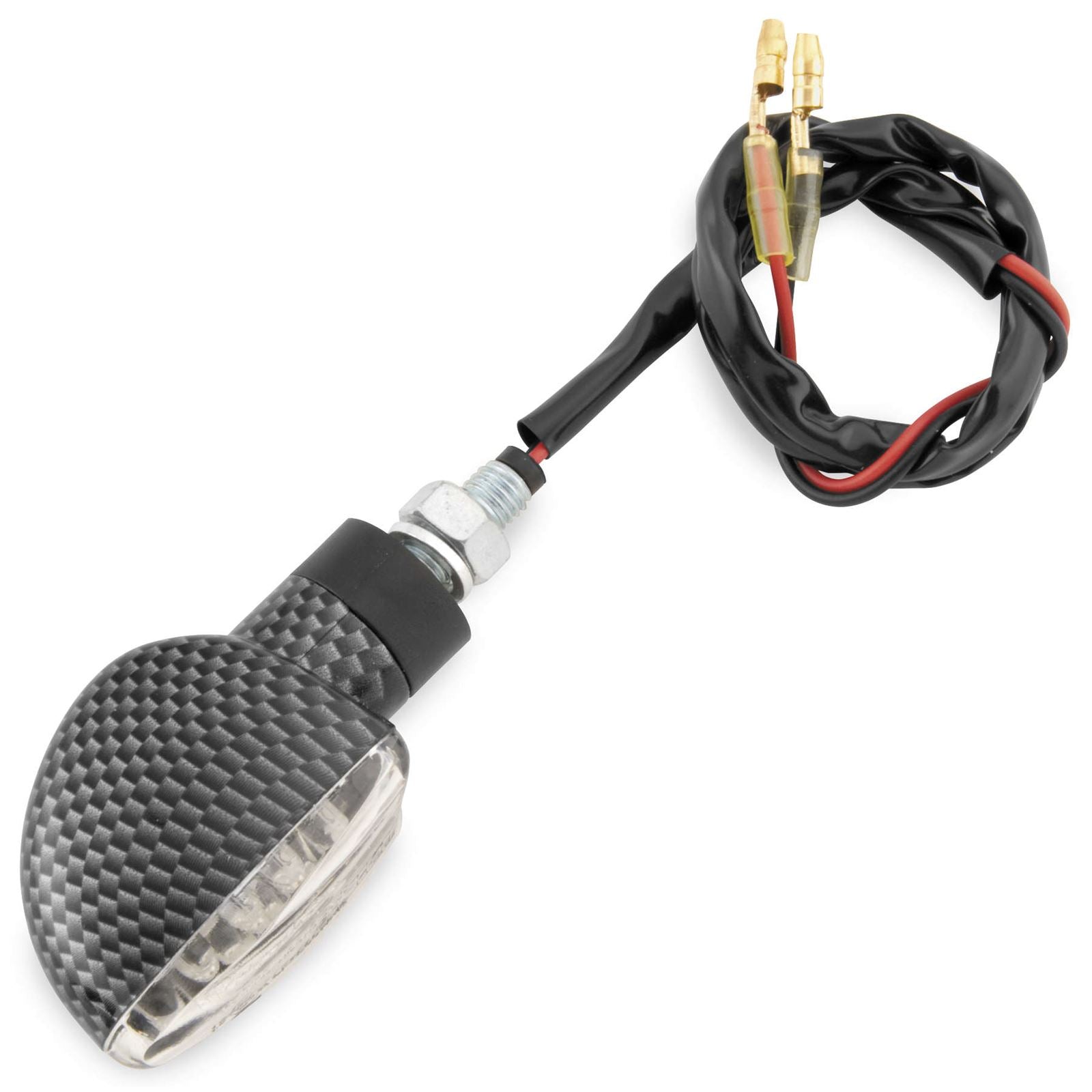 BikeMaster Spade LED Turn Signals Carbon 1-3/4" 101006-12CB_92286