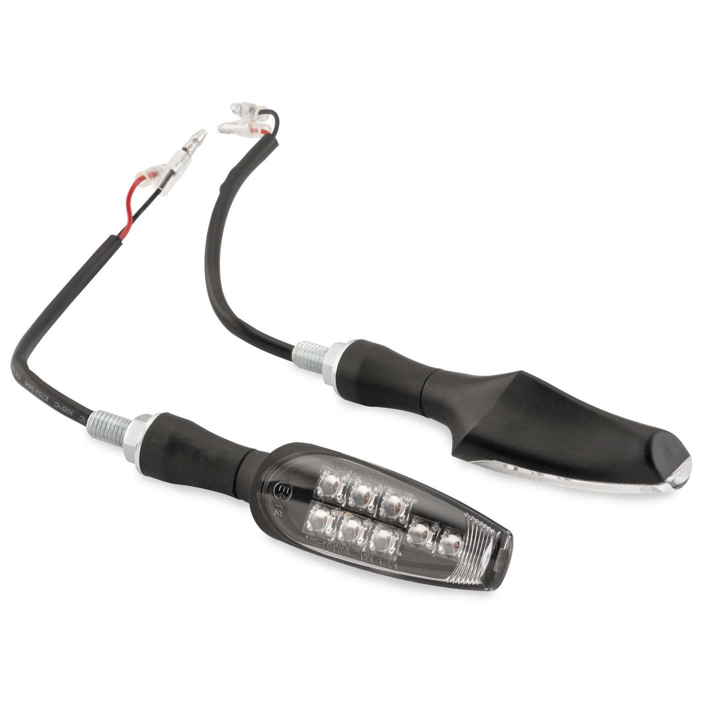 BikeMaster 8 LED Turn Signals Black 4" HE017K11_92310