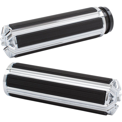 Arlen Ness Chrome 10-Gauge Grips for Indian Motorcycles 2014-2020 CLOSEOUT I-5000_344198