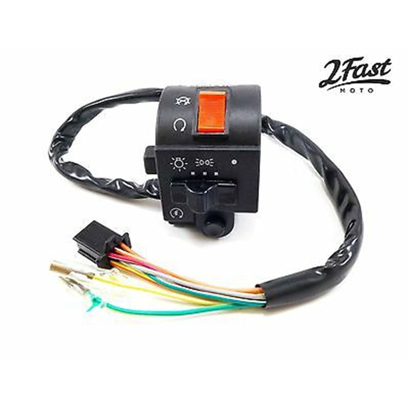 2FastMoto Right 7/8" Handlebar Multi Function Switch For Suzuki GS125/GN250 37200-05340_667722