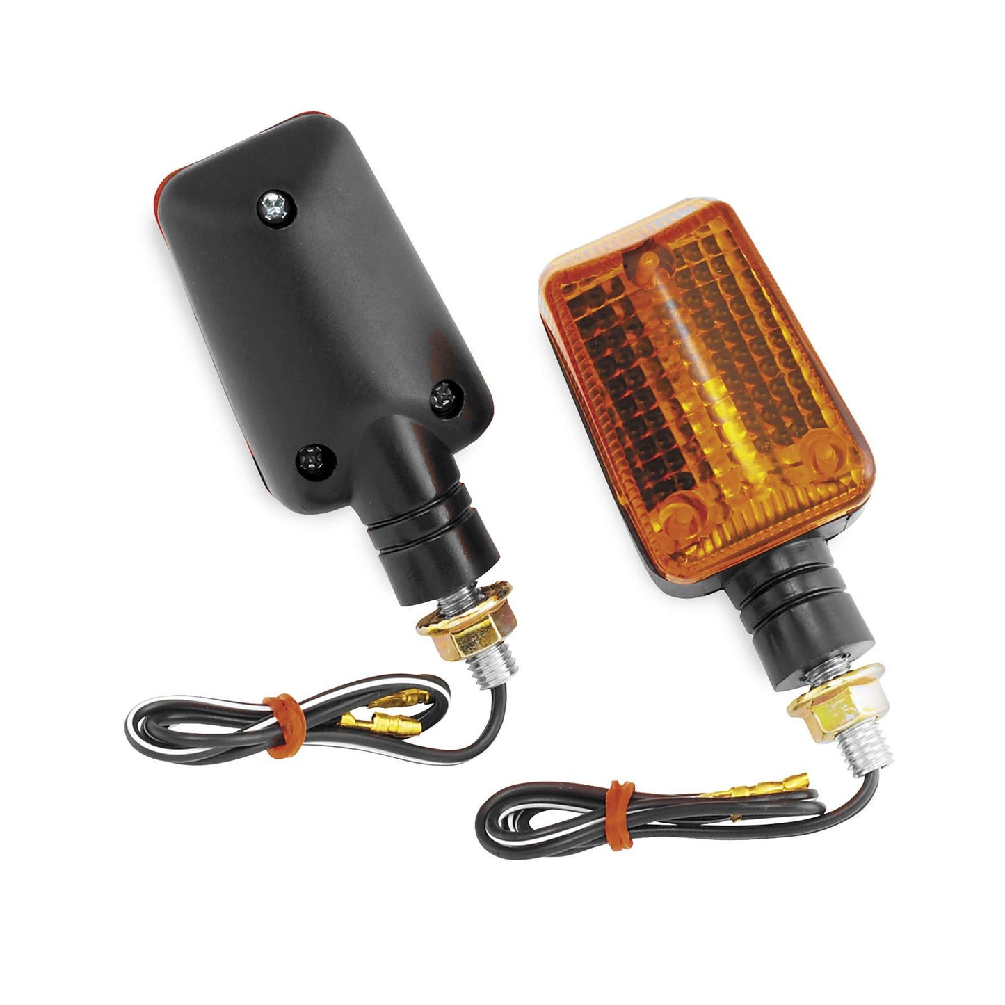 BikeMaster Universal Marker Light Kit - Mini Stalk Amber/Black 25-8038_92554